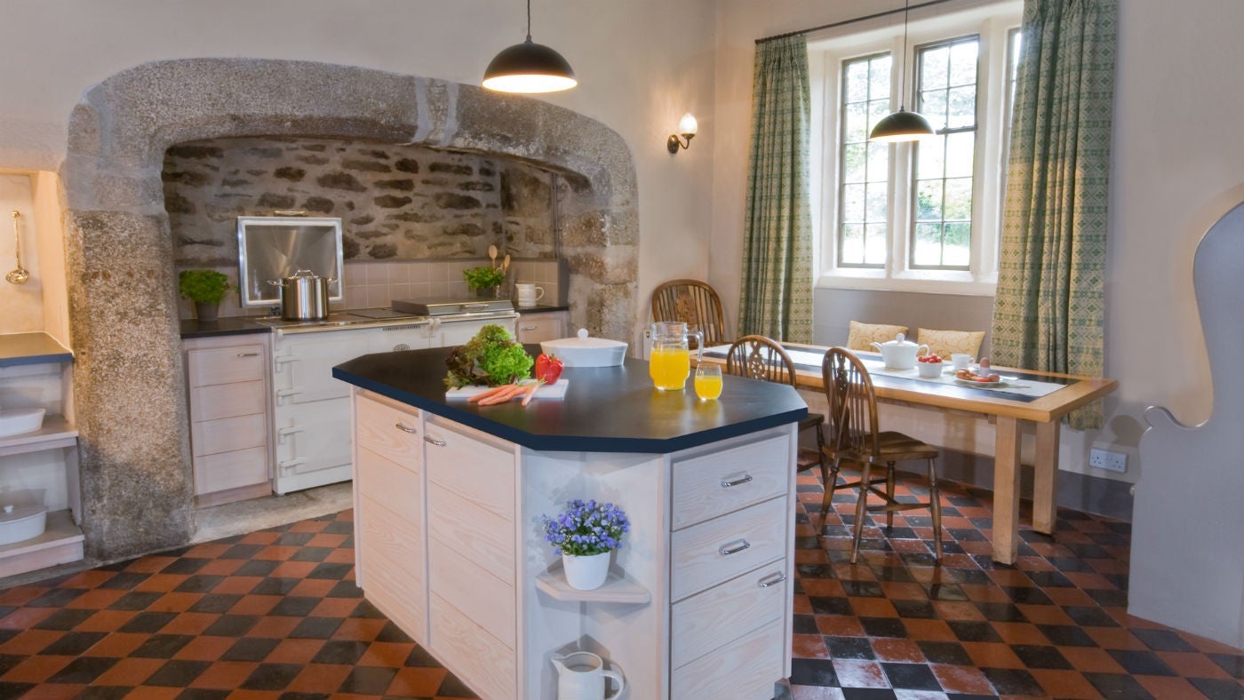 The kitchen at Godolphin House, Cornwall