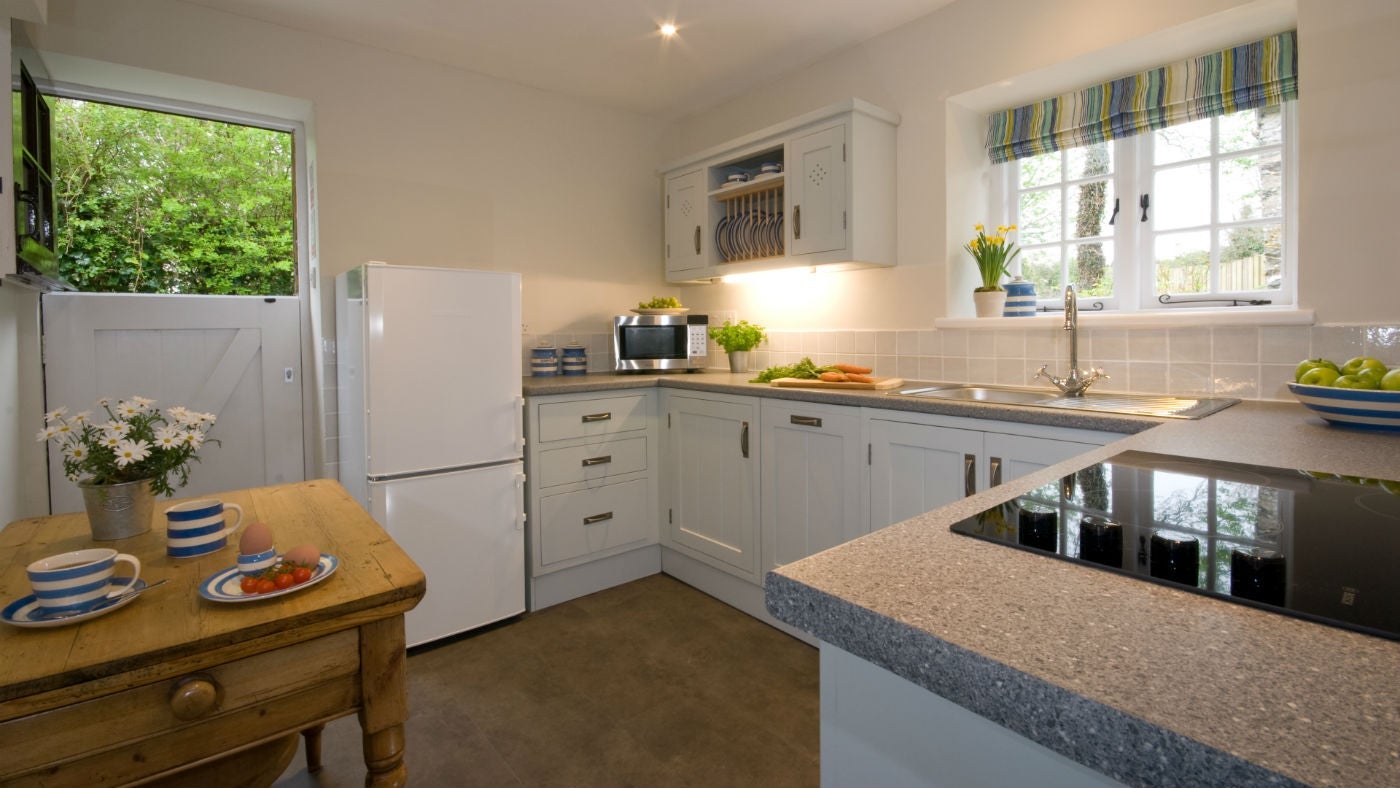 The kitchen at Granny's, Gorran, Cornwall
