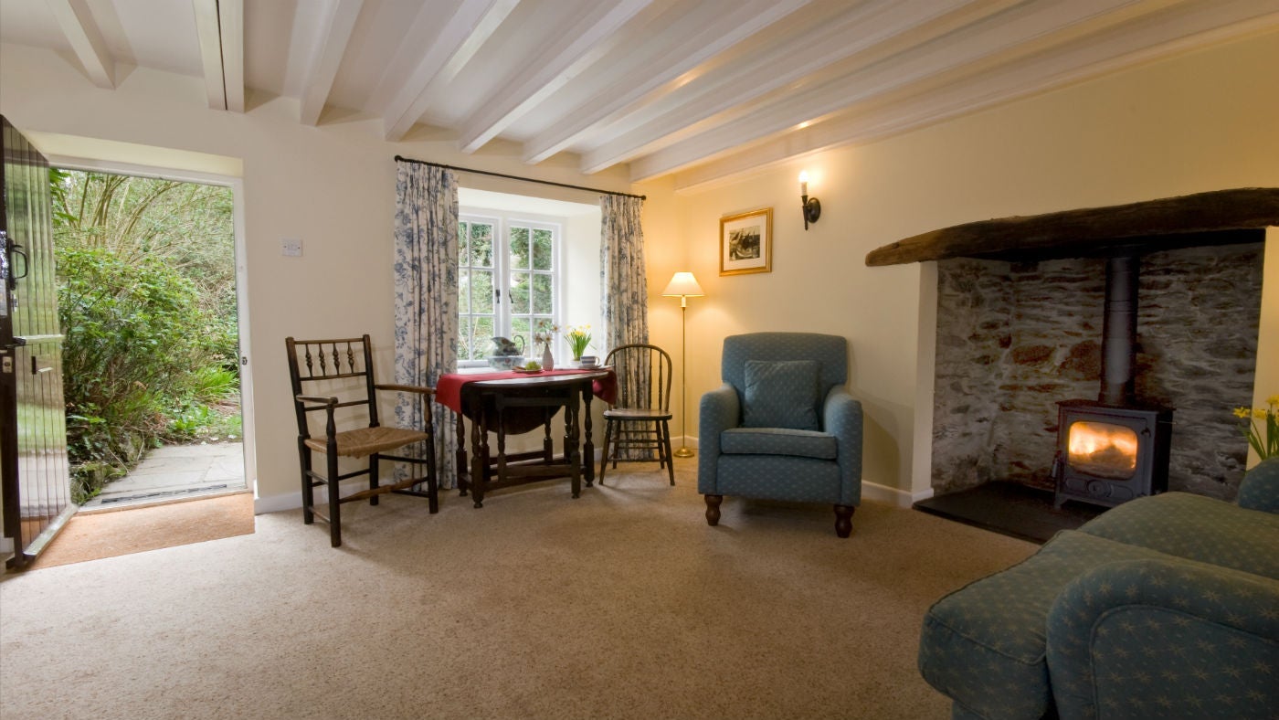 The sitting room at Granny's, Gorran, Cornwall