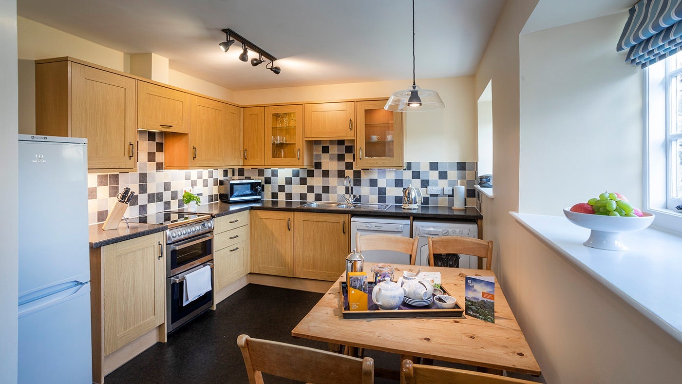 The kitchen at Gwendra Granary, Cornwall