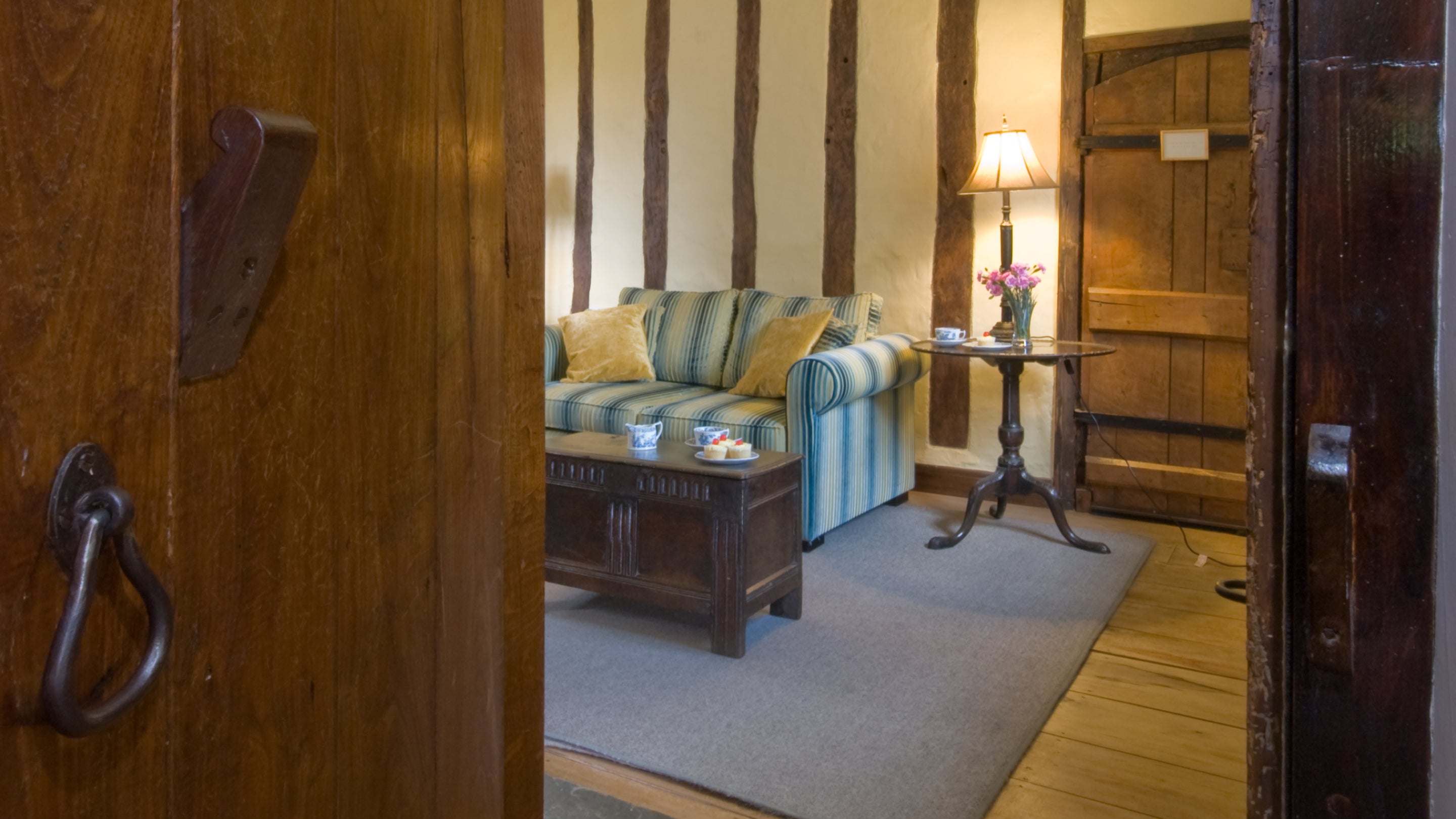 The sitting room at Hall Court, Cornwall