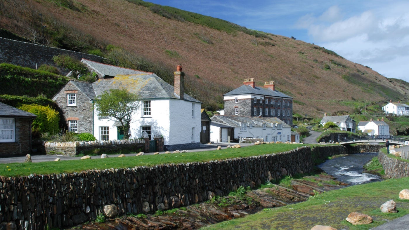 The exterior of Harbour View, Boscastle, Cornwall