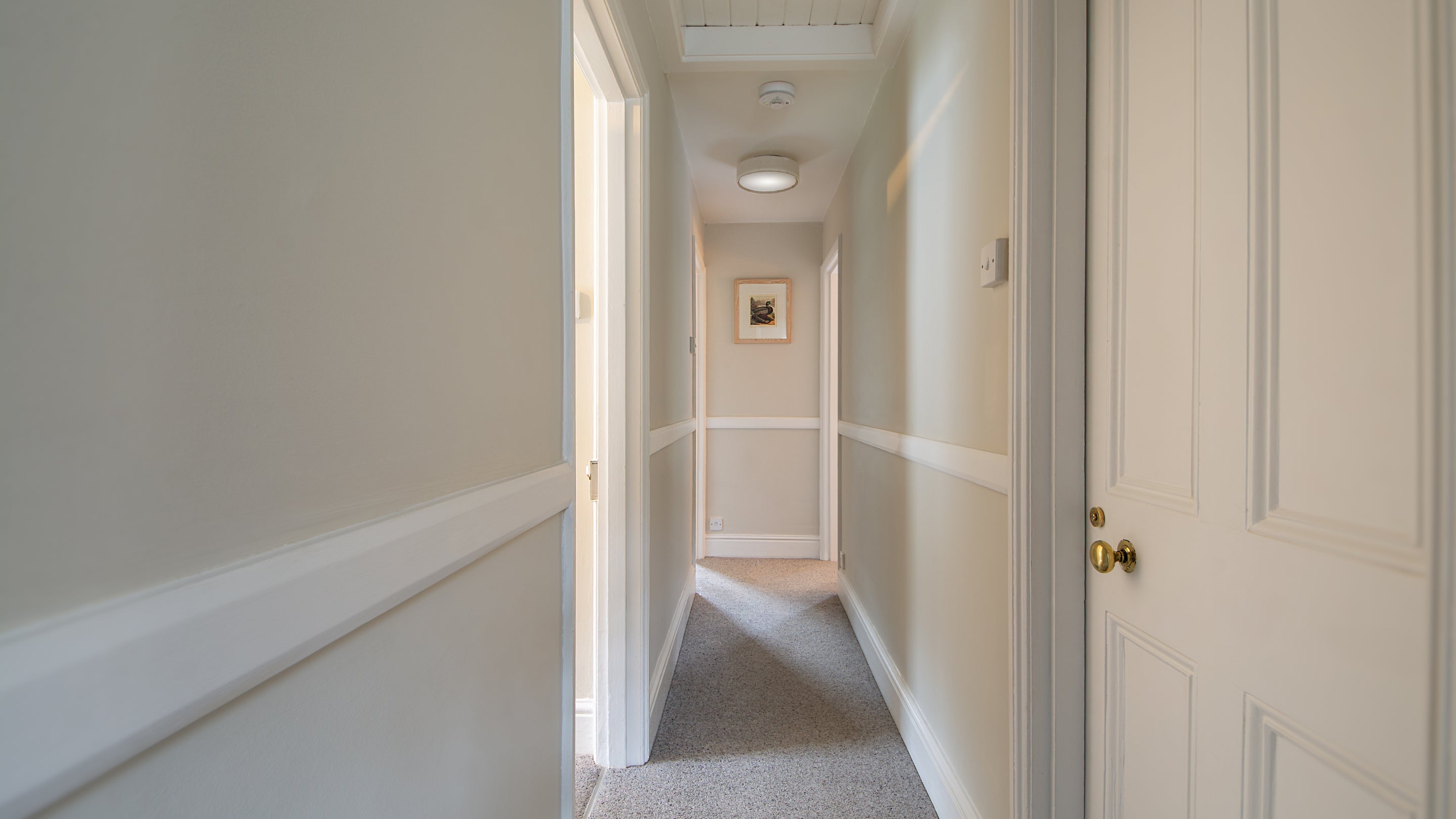 The first-floor landing at Harbour View, Cornwall