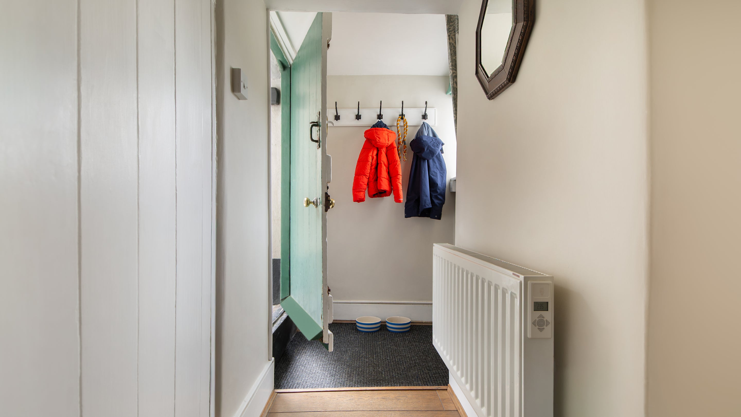 The rear entrance hall at Harbour View, Cornwall