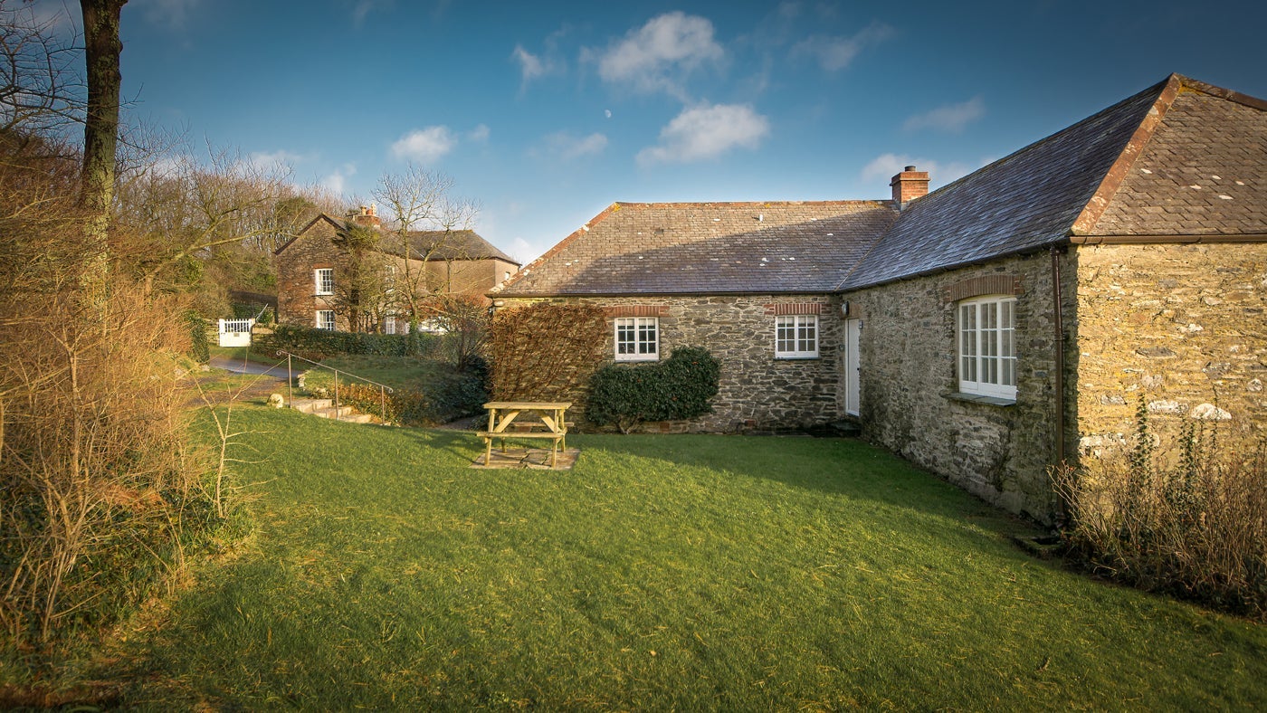 The exterior of Hayloft, Roseland, Cornwall