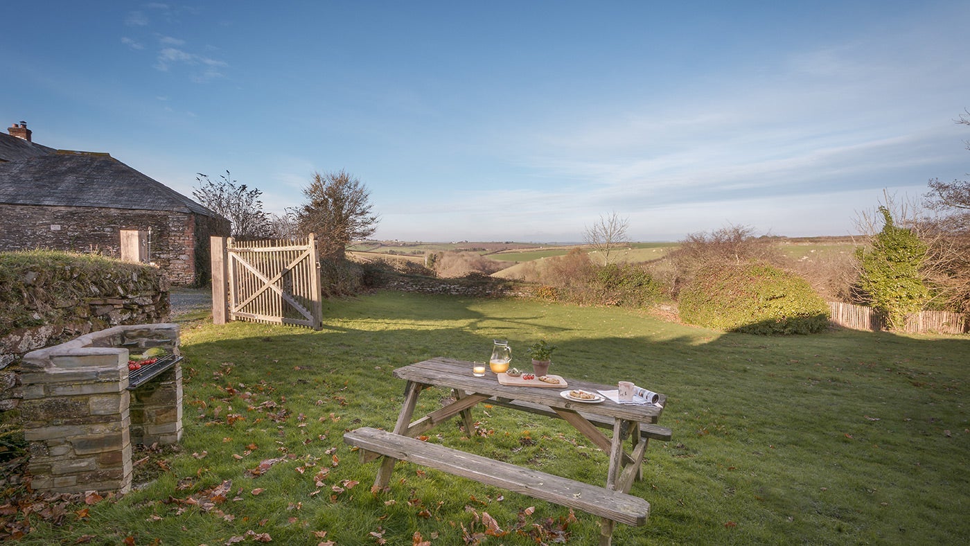 The garden at Hayrick, Lanteglos-by-Fowey, Cornwall