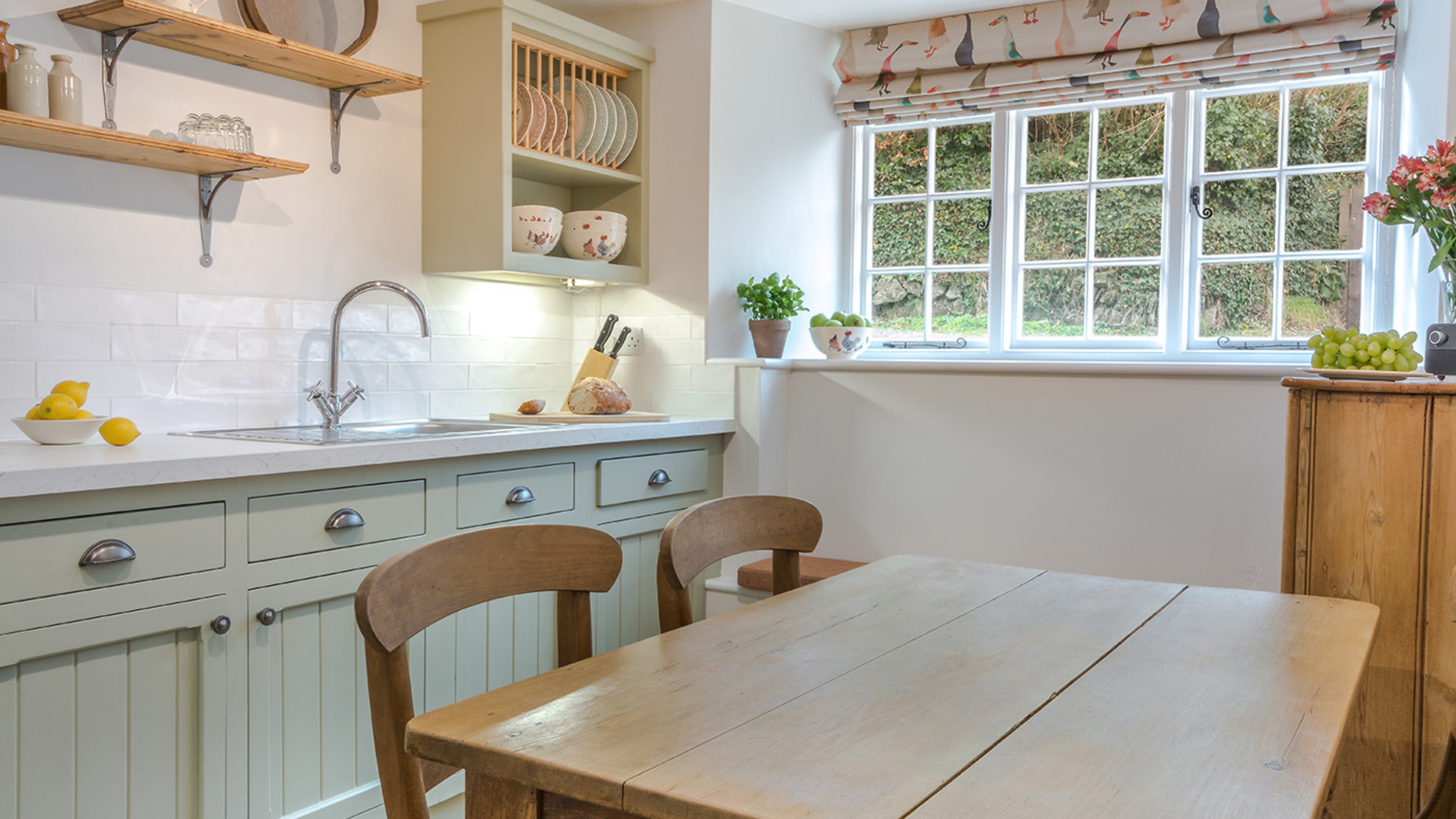 The kitchen at Hayrick, Cornwall