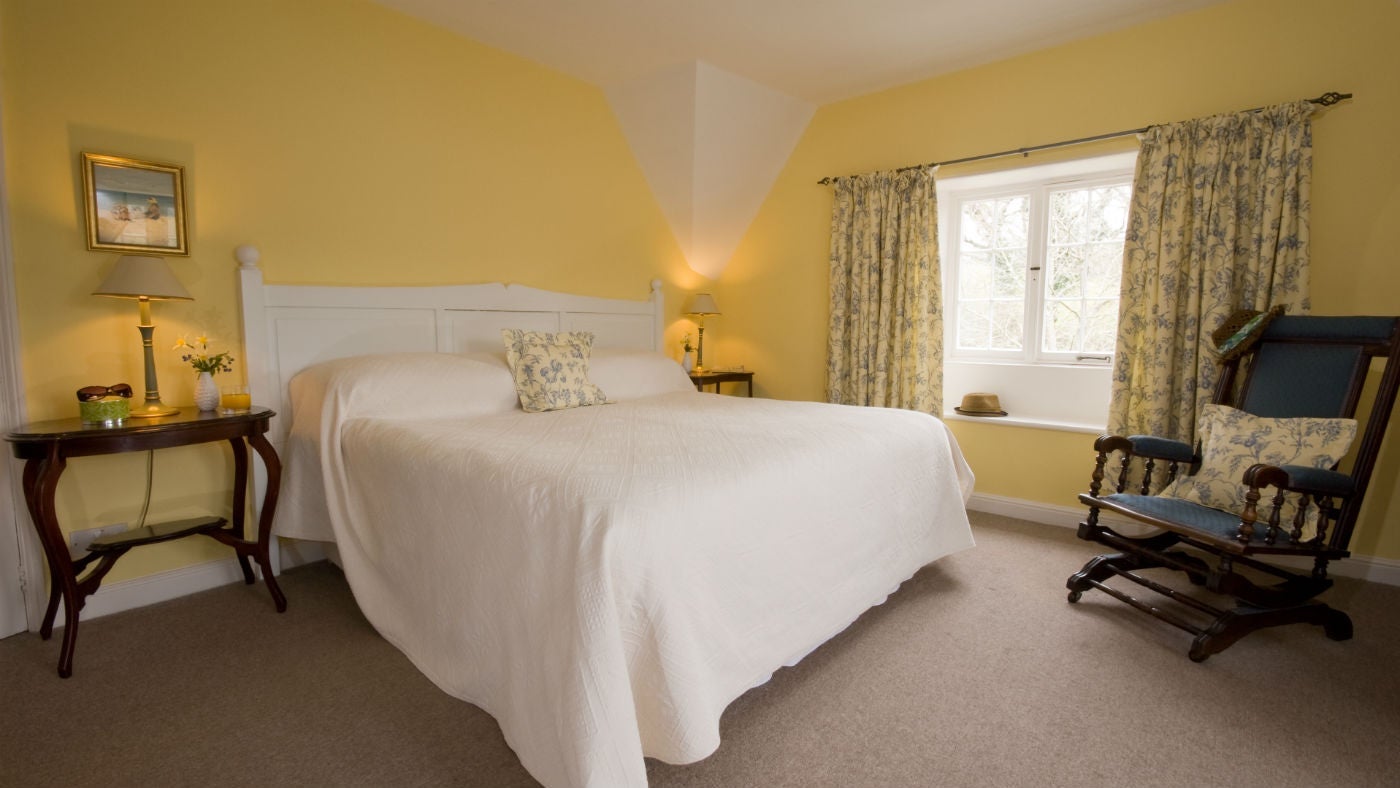 A double bedroom at Helston Lodge, Helston, Cornwall