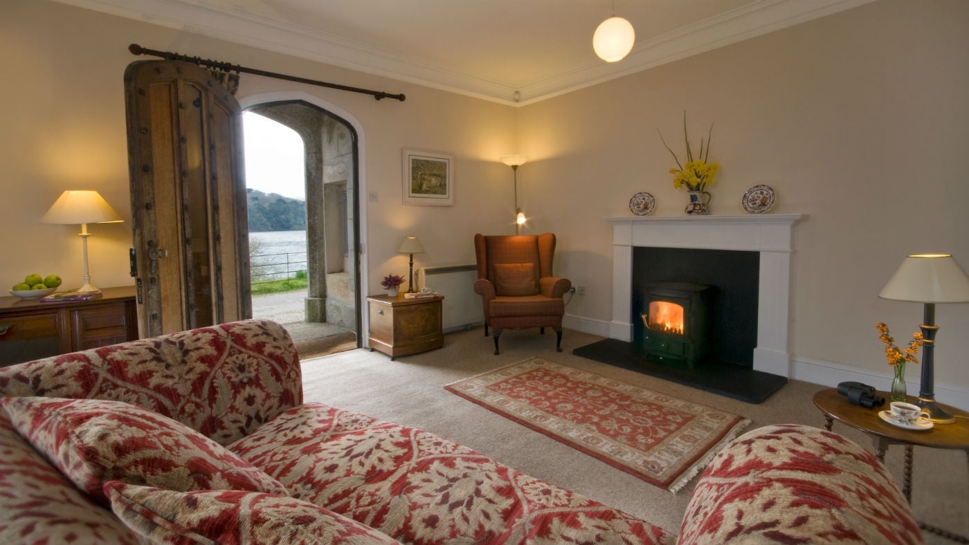 The sitting room at Helston Lodge, Helston, Cornwall