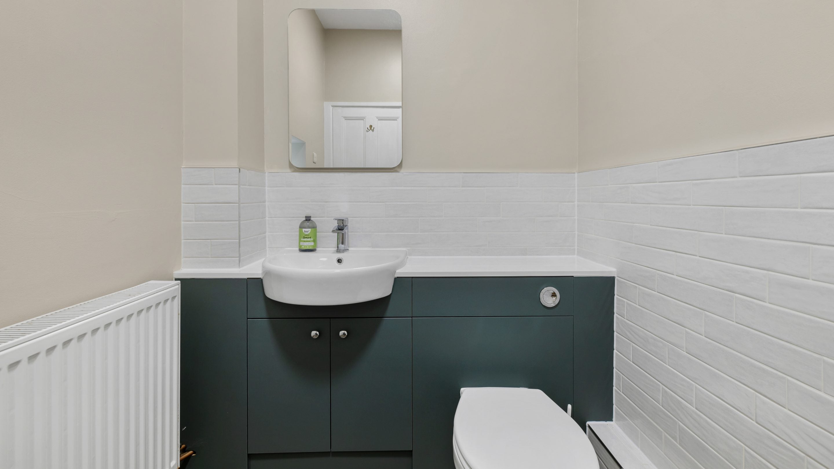 The cloakroom at Helston Lodge, Cornwall