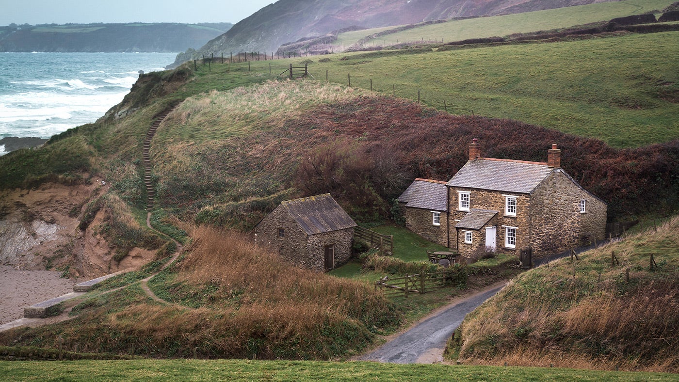 The exterior at Hemmick Cottage, Gorran, Cornwall