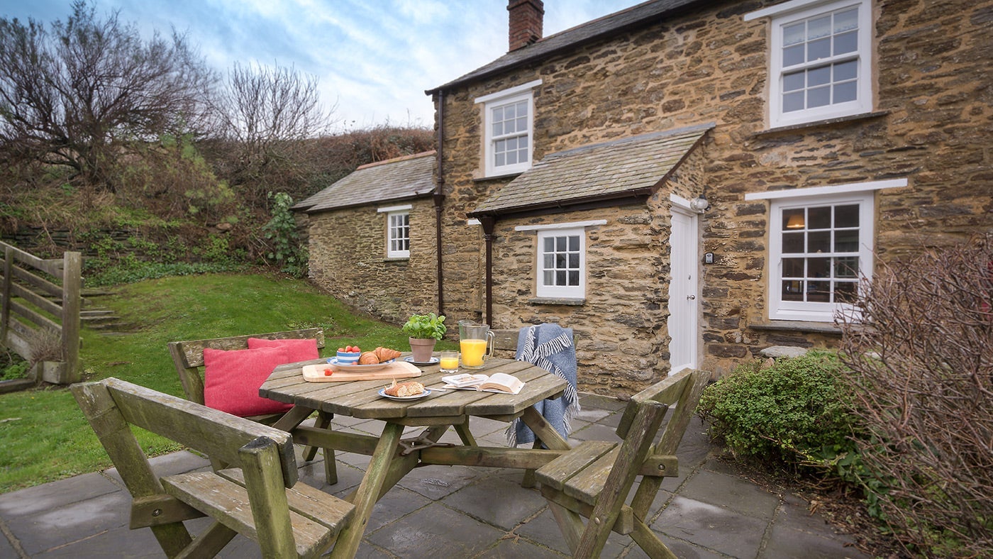 The garden at Hemmick Cottage, Gorran, Cornwall