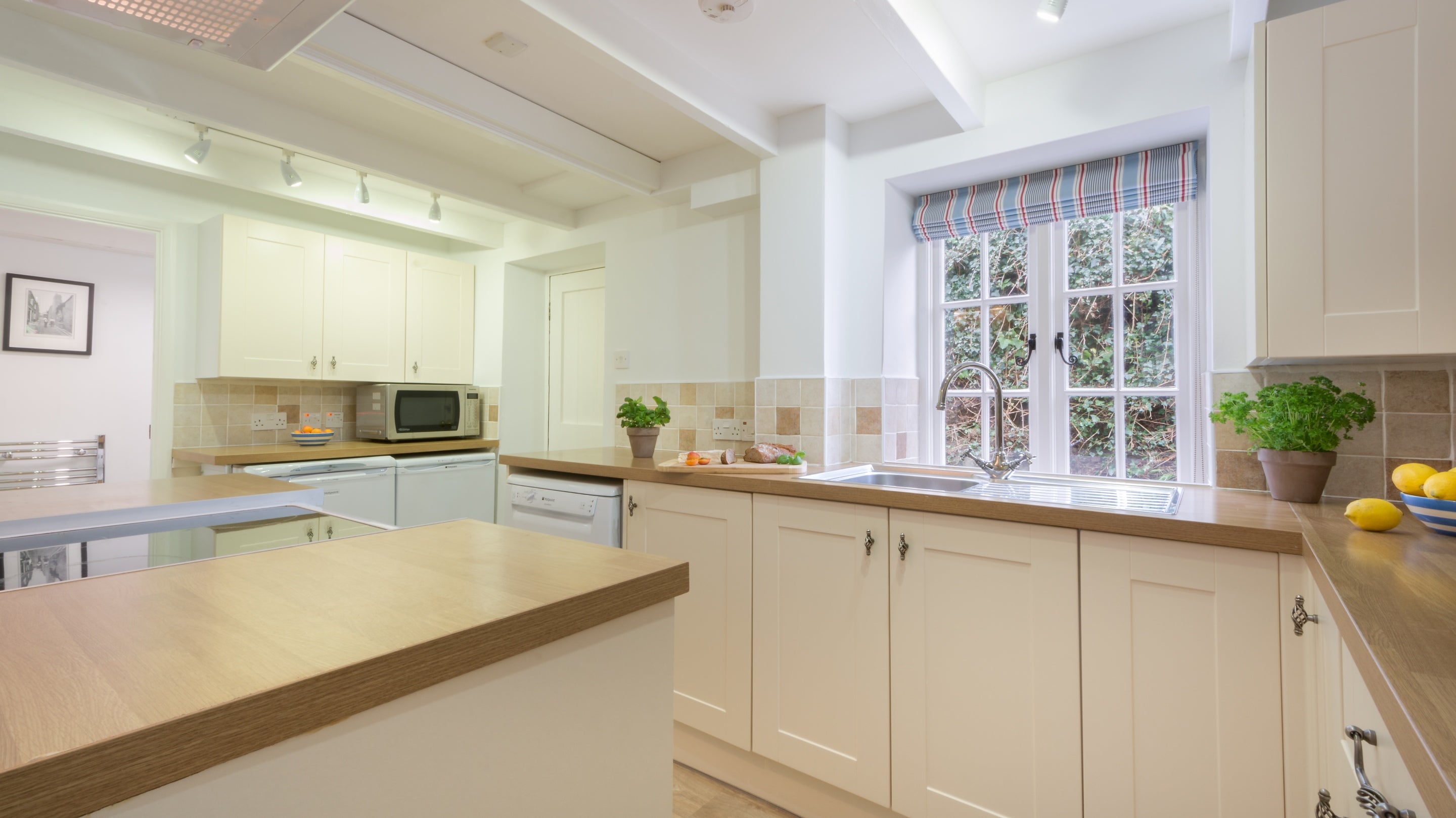 The kitchen at Hemmick Cottage, Cornwall