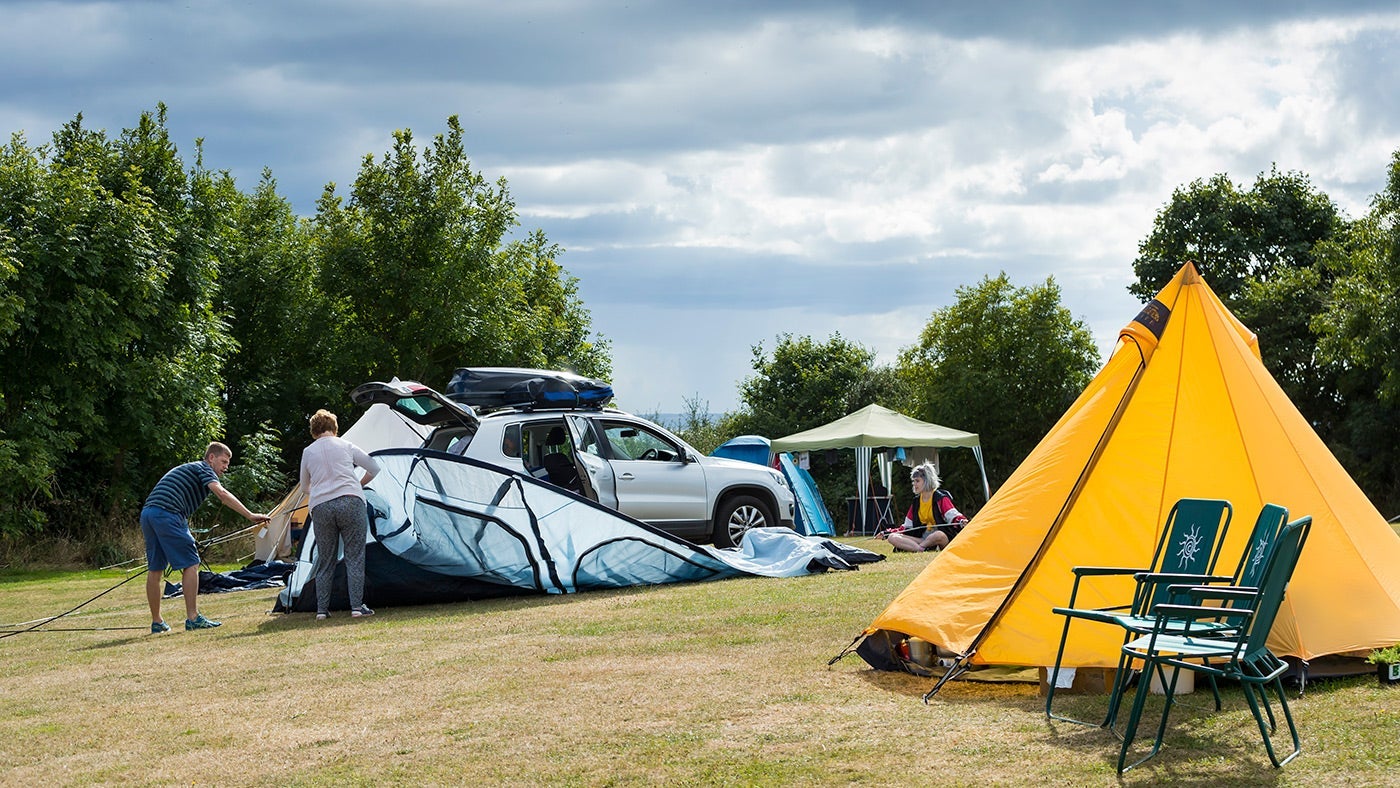 Highertown Farm campsite, Cornwall