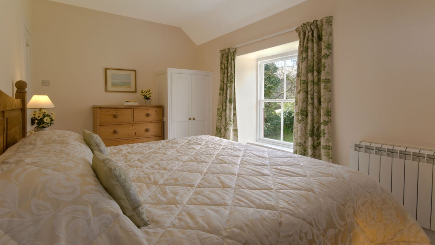 The double bedroom at Inglewidden Vean, Helston, Cornwall