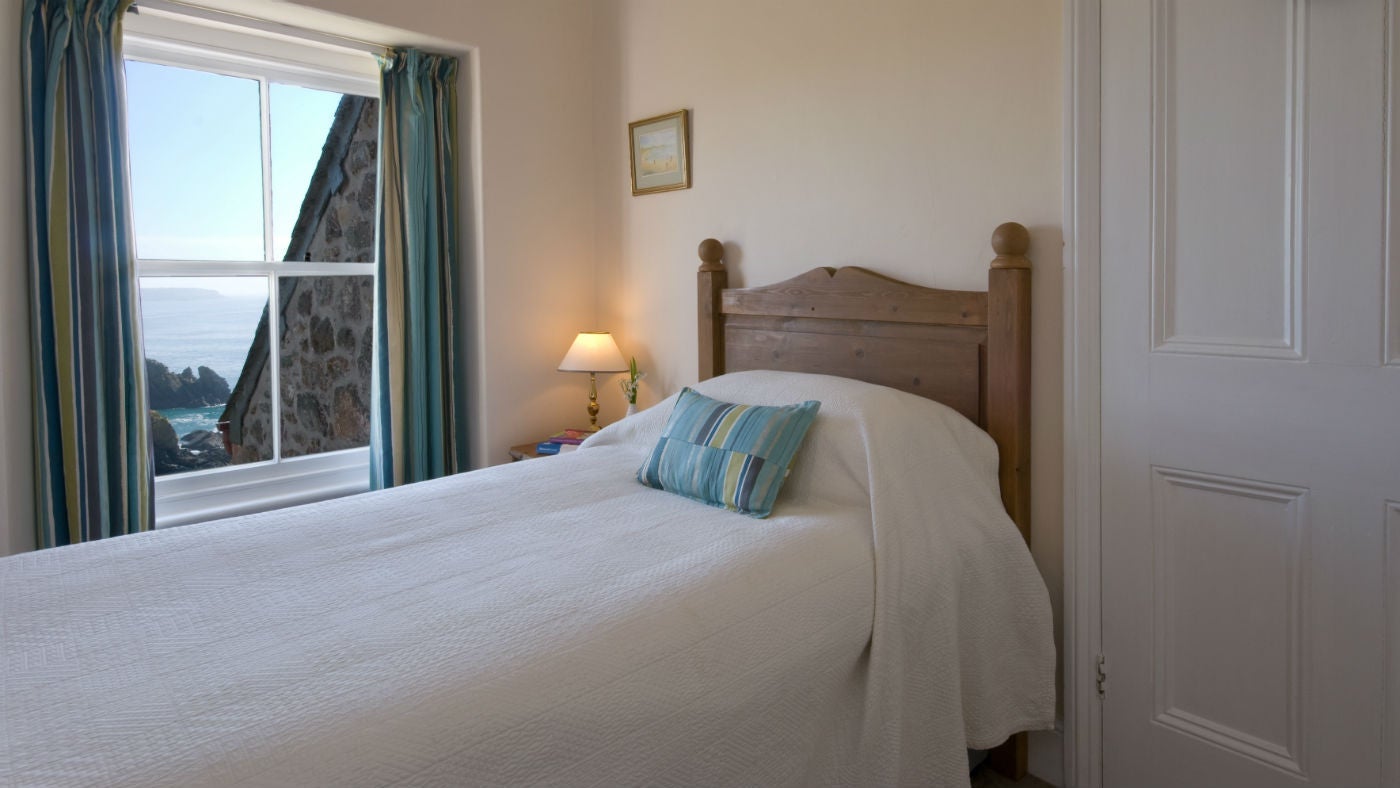 The single bedroom at Inglewidden Vean, Helston, Cornwall