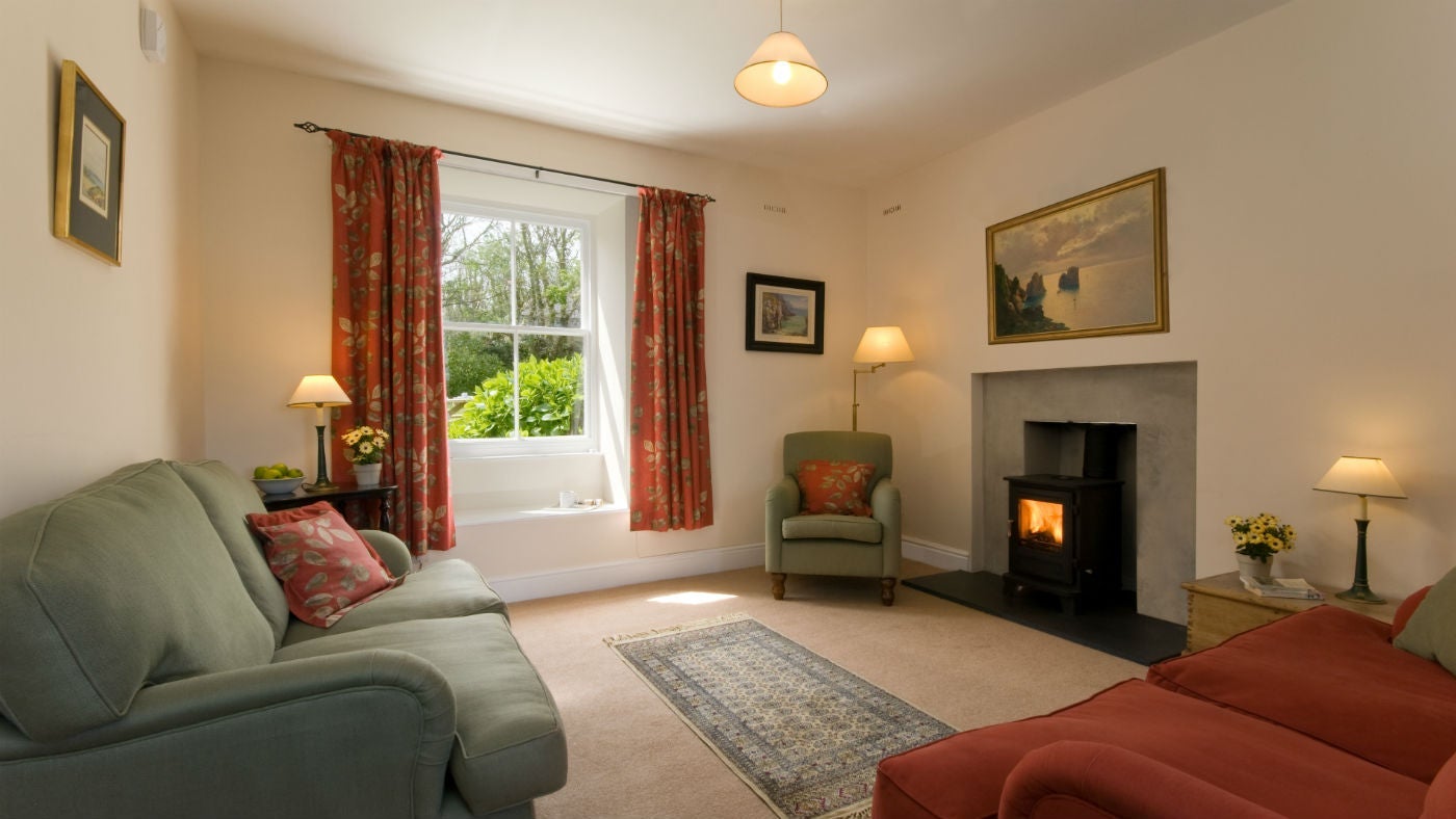 The sitting room at Inglewidden Vean, Helston, Cornwall