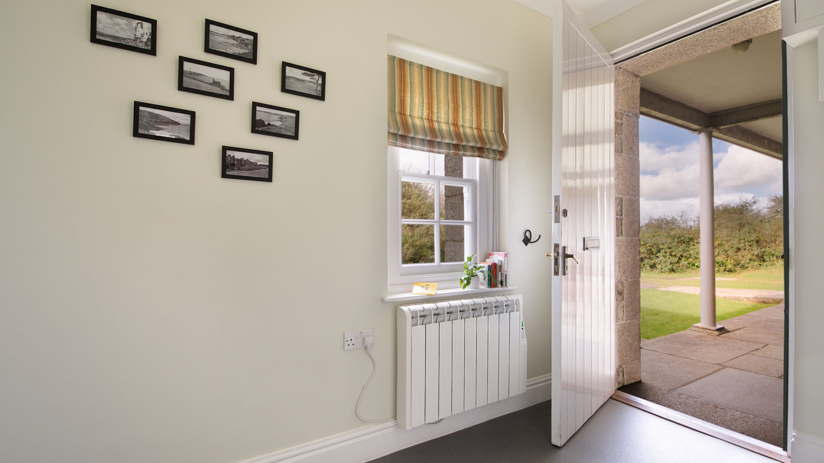 The entrance hall at The Major's Quarter, Cornwall