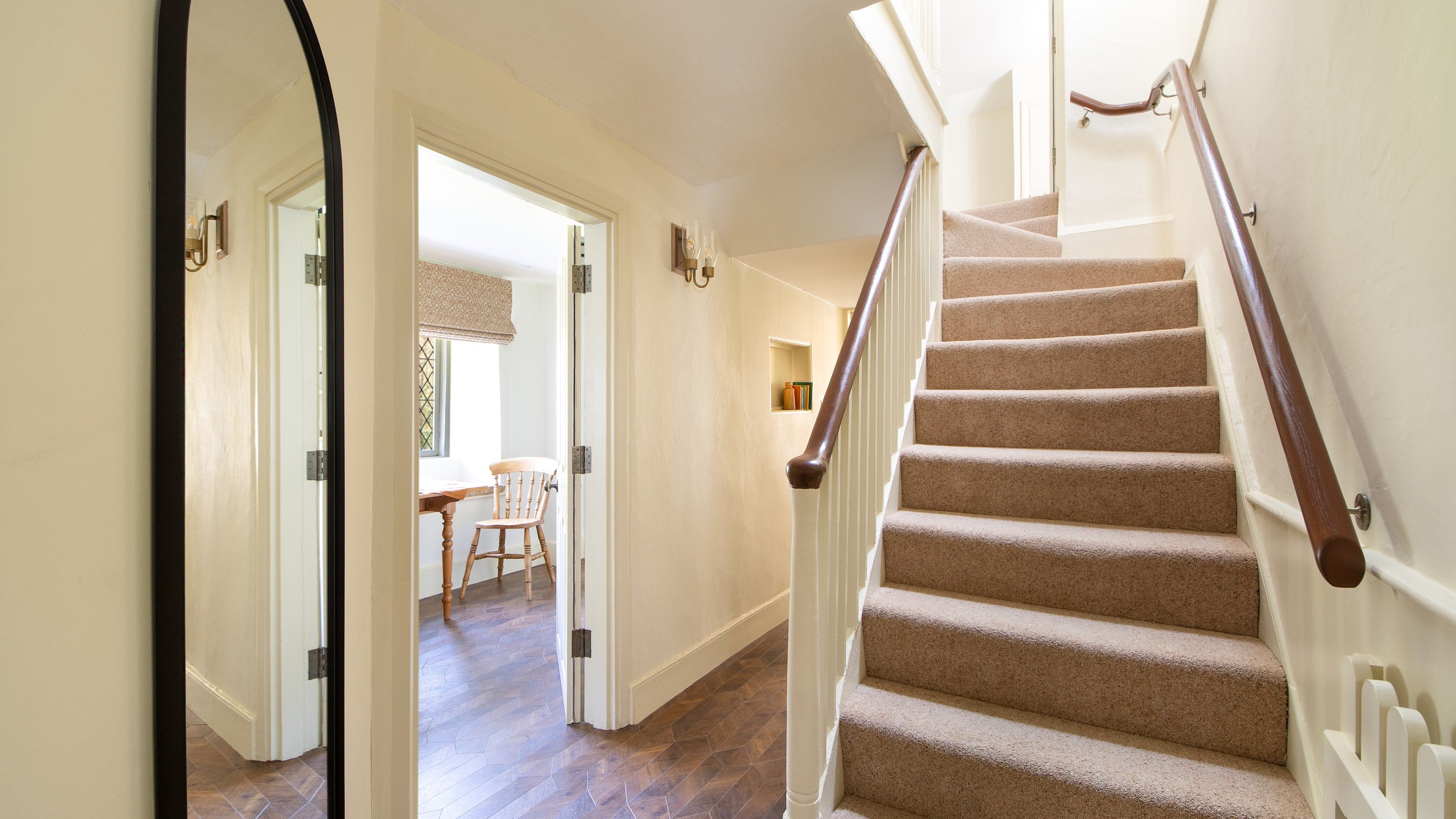 The hallway on the ground floor of Miller's House, Cornwall
