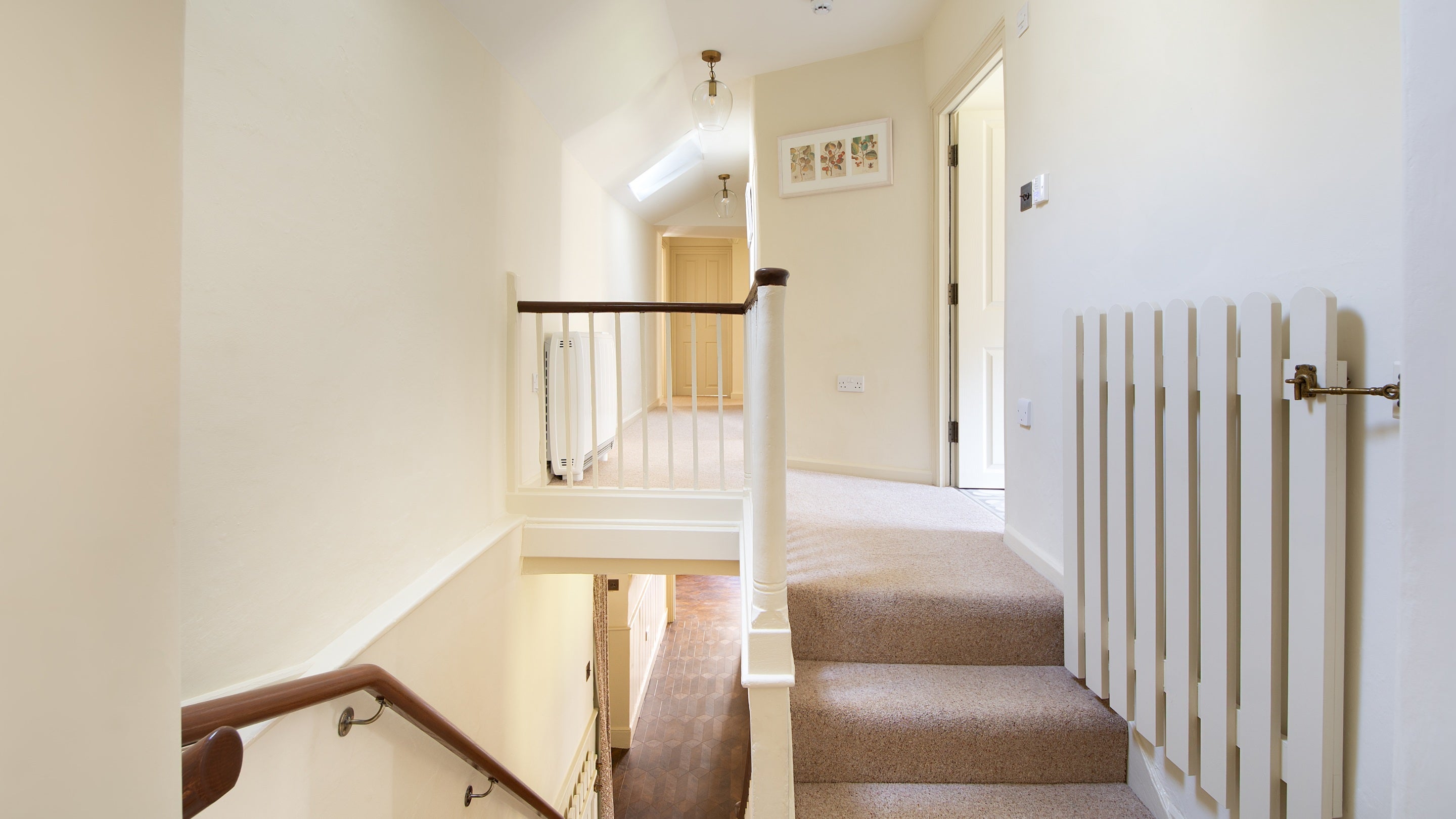 The landing on the first floor of Miller's House, Cornwall