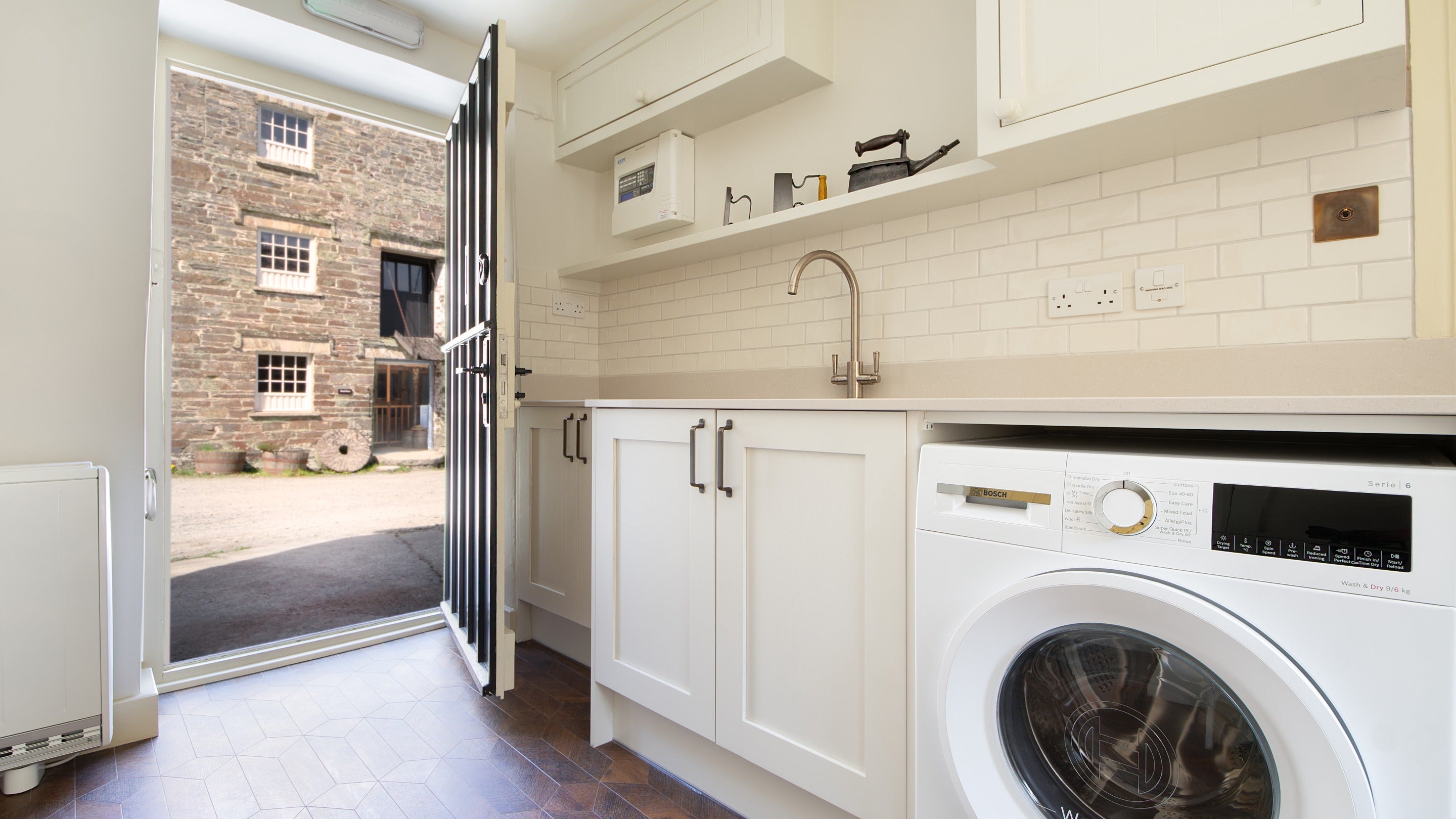 The utility room at Miller's House, Cornwall