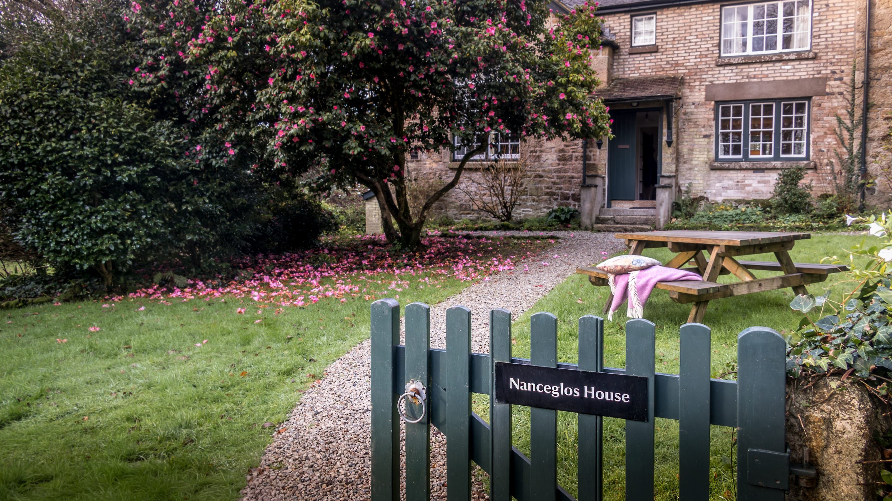 The exterior and garden at Nanceglos House, Cornwall