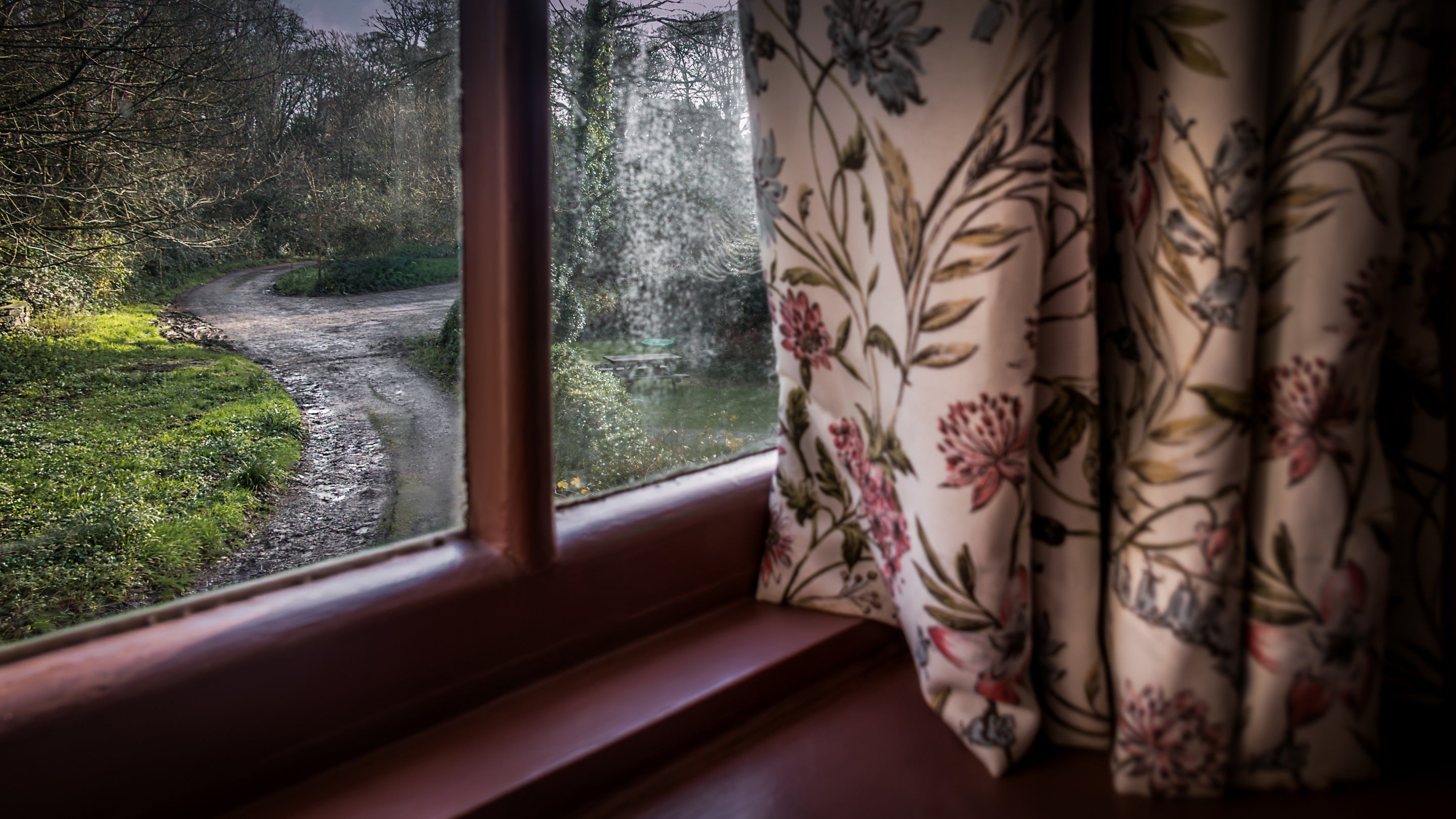 Window details at Nanceglos House, Cornwall