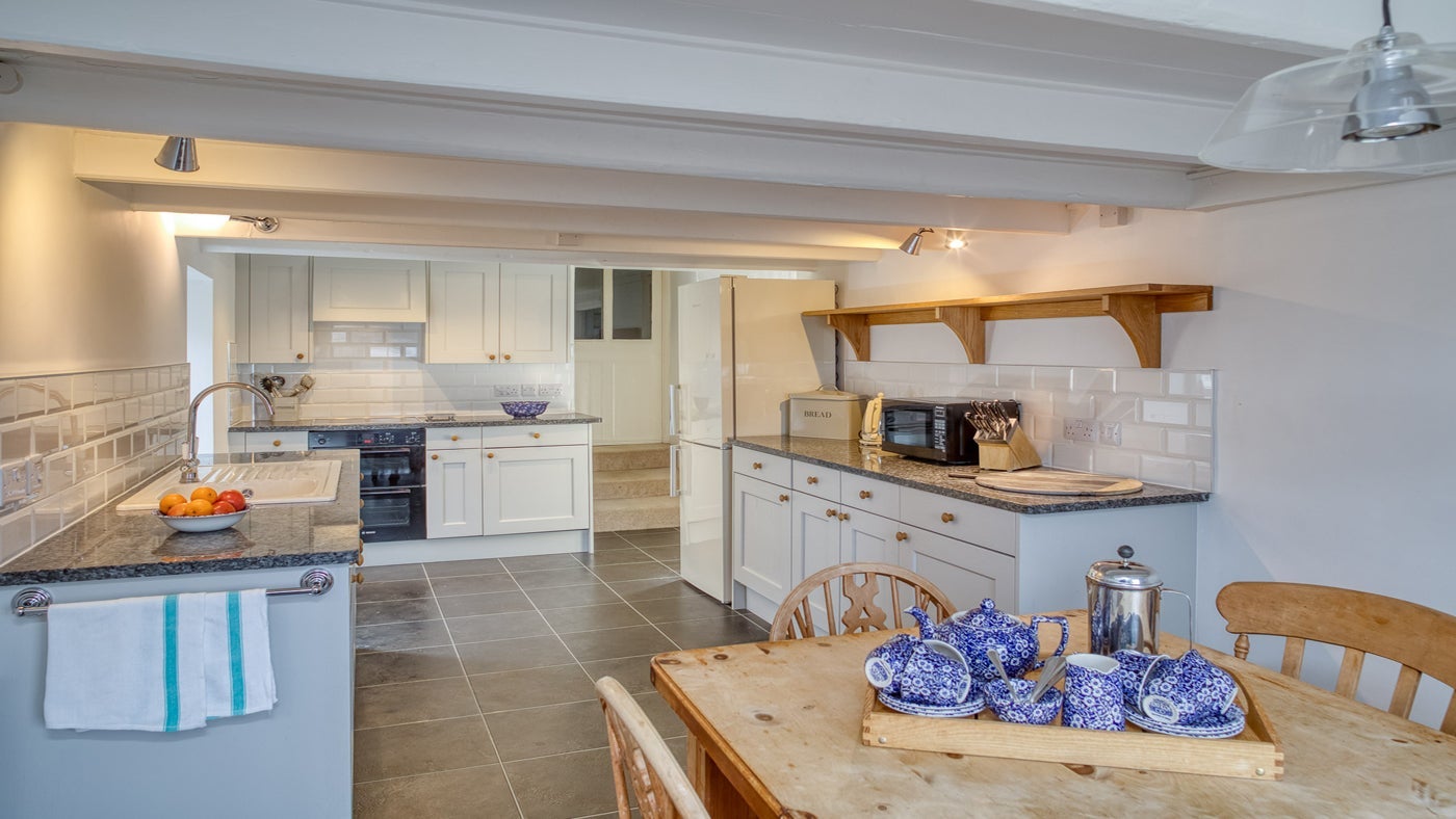 The kitchen at Overhaven, Polzeath, Cornwall