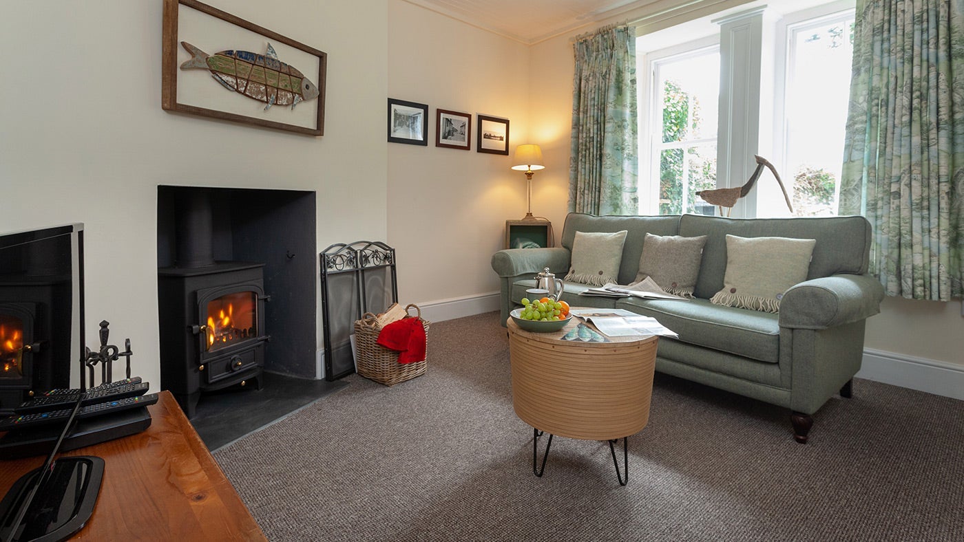The sitting room at Penny Cottage, Port Isaac, Cornwall 