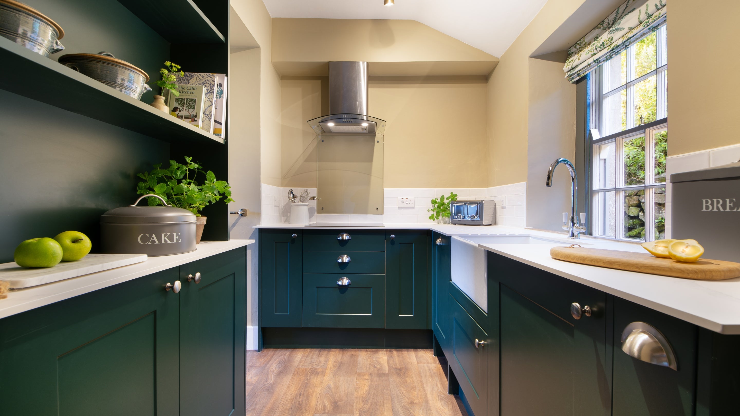 The kitchen at Pentireglaze East Cottage, Cornwall