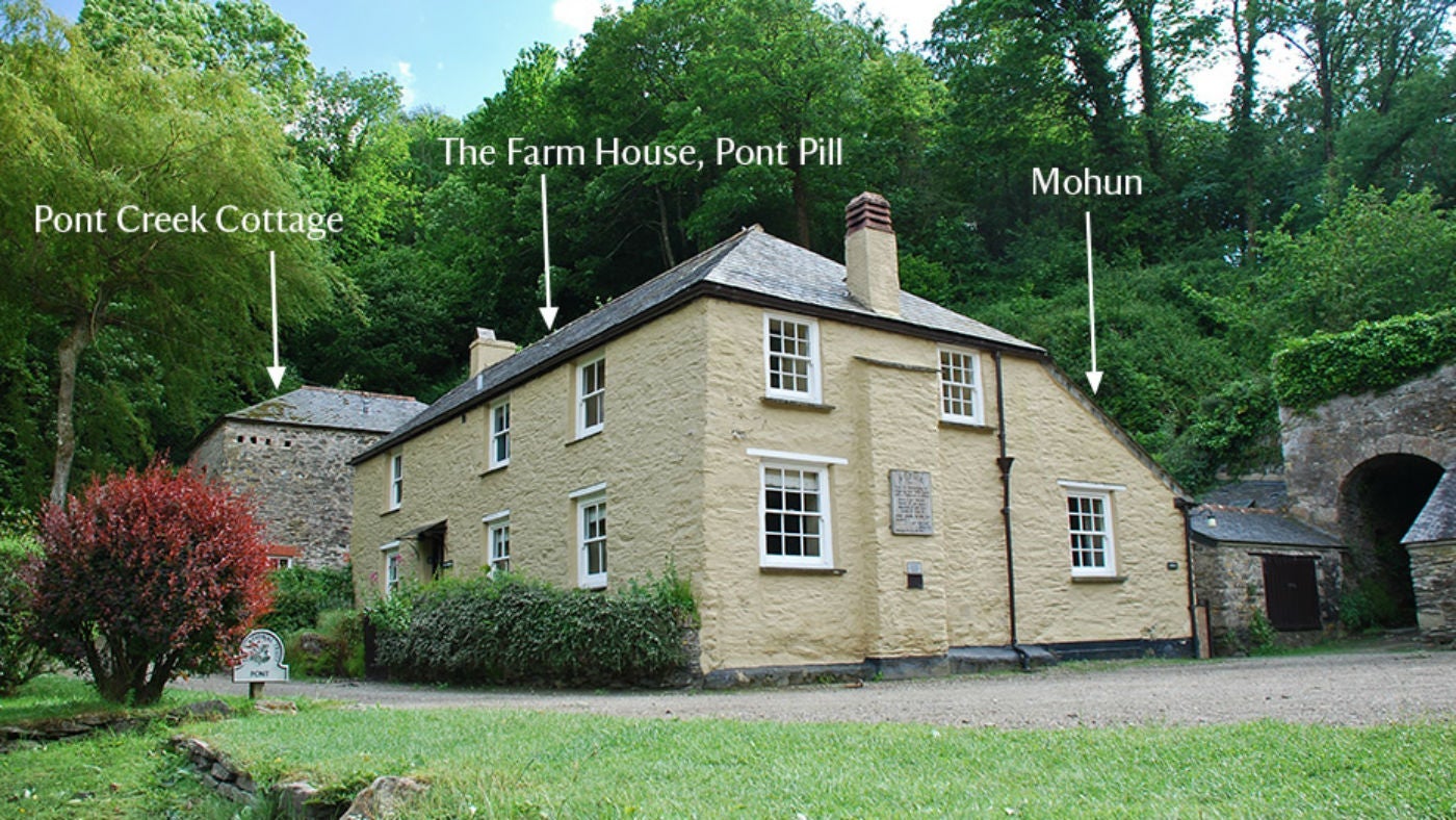 The exterior of Mohun, Pont Pill, Cornwall