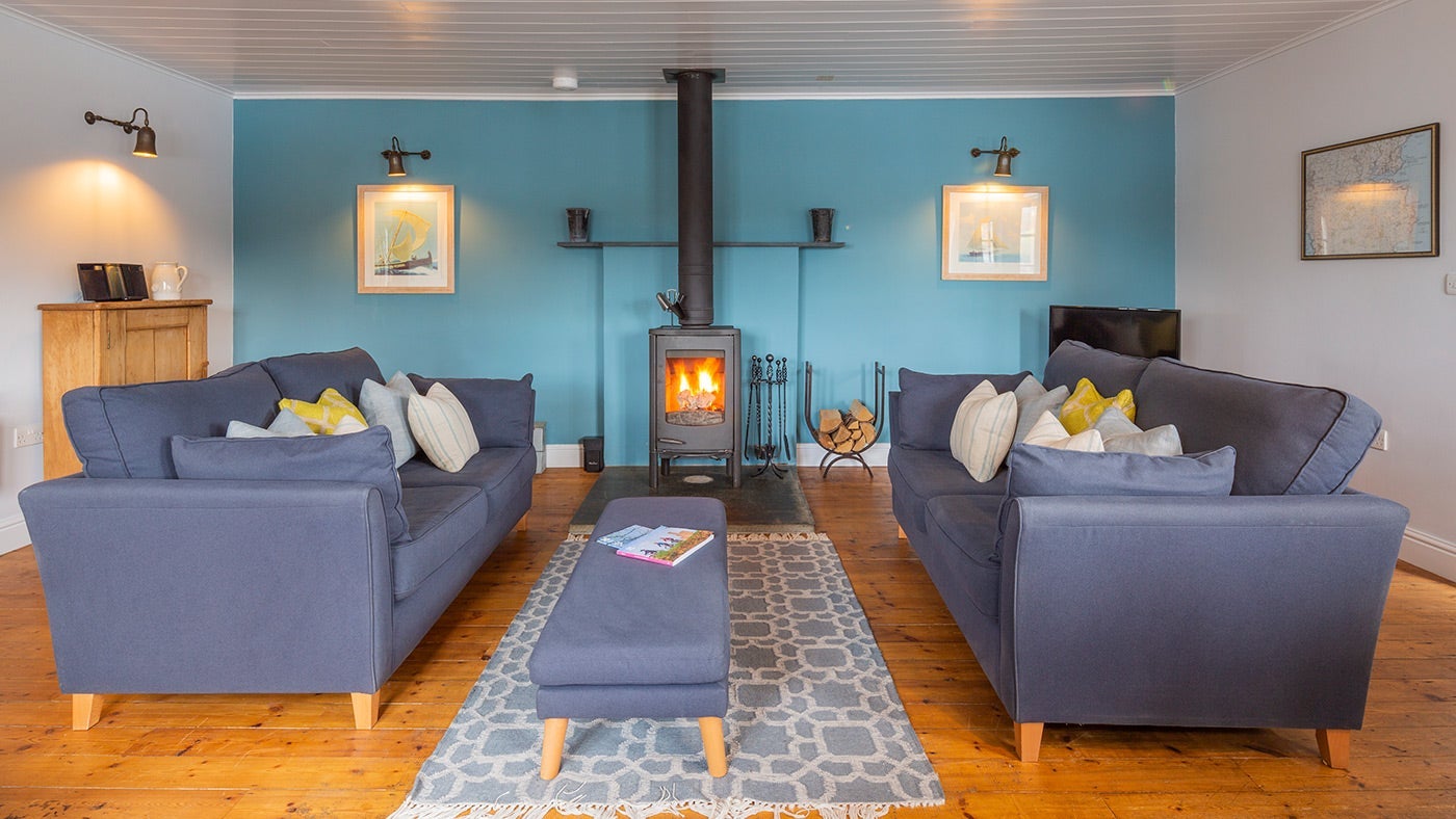 The sitting area at Powders, Helston, Cornwall