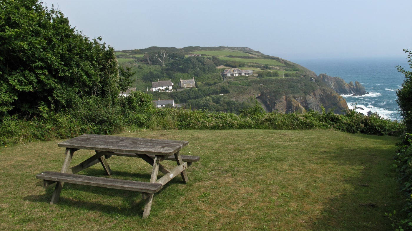 The view from the garden at Ruan, Cadgwith, The Lizzard, Cornwall 