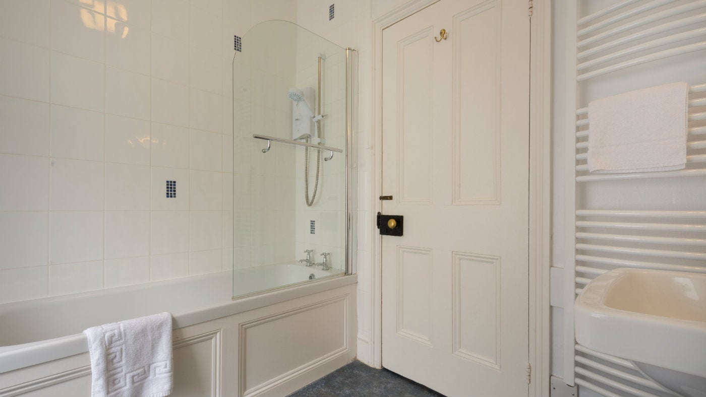 The bathroom at Ruan, Cadgwith, Cornwall