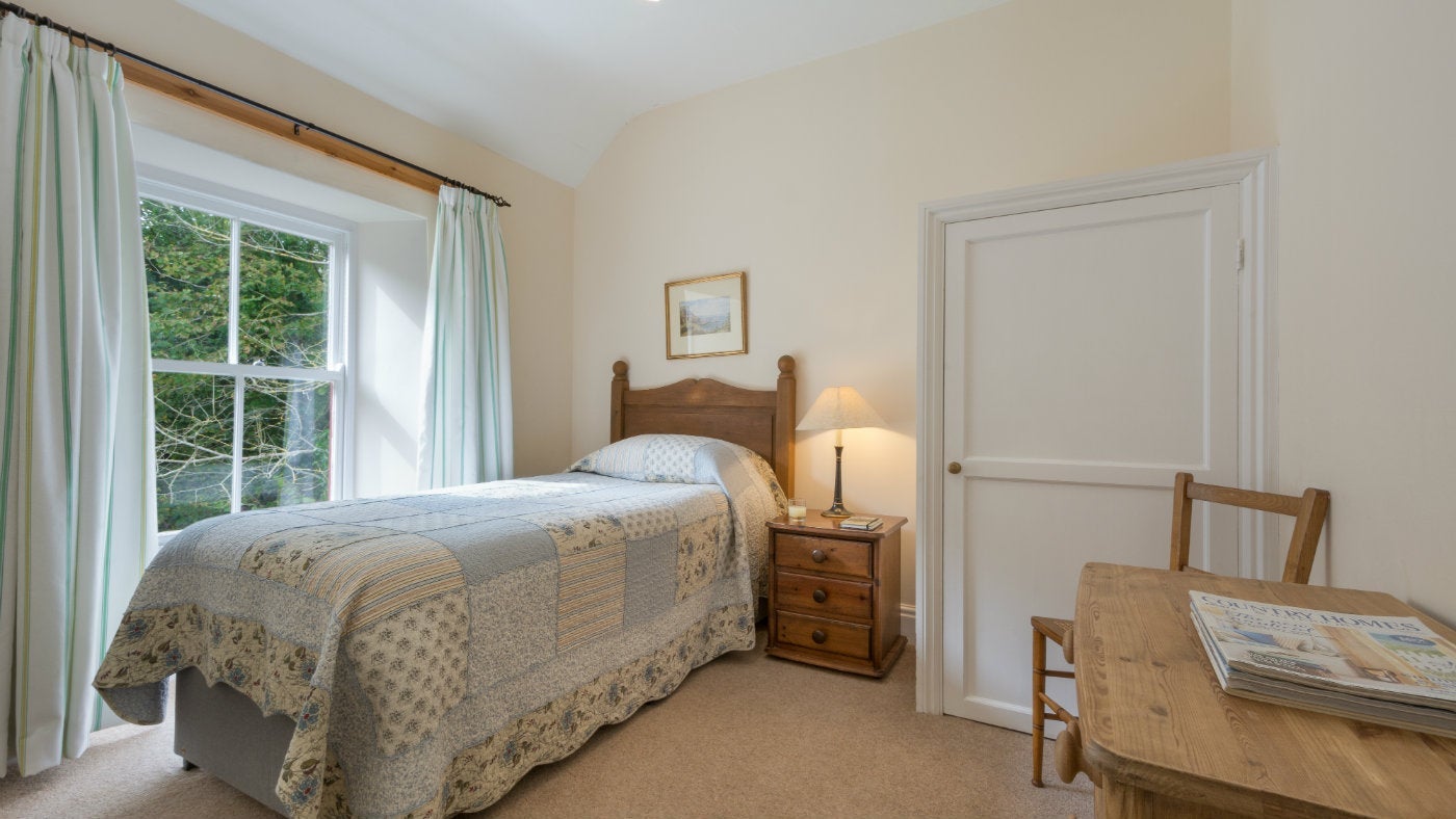 The single bedroom at Ruan, Cadgwith, The Lizzard, Cornwall 