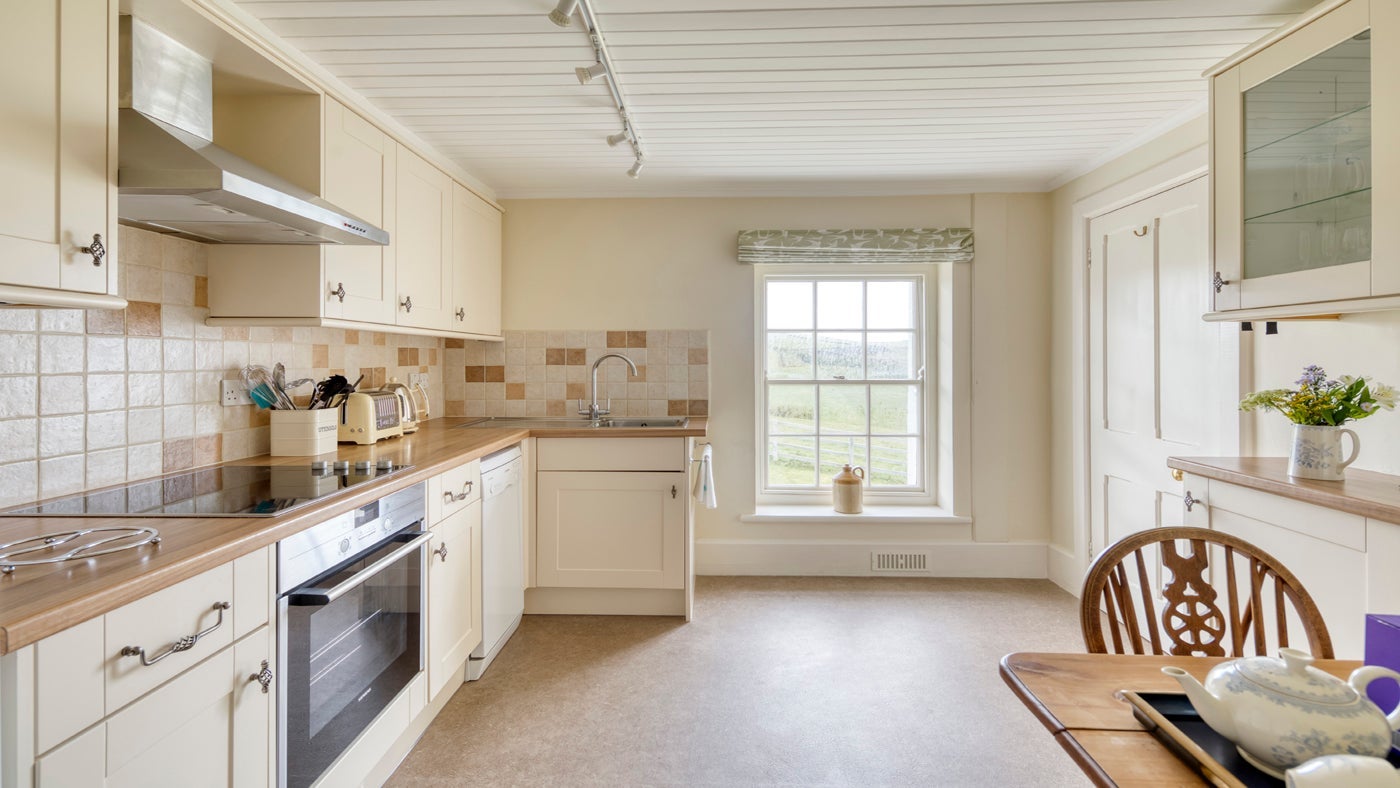 The kitchen and dining are at Rumps, Port Quin, Cornwall