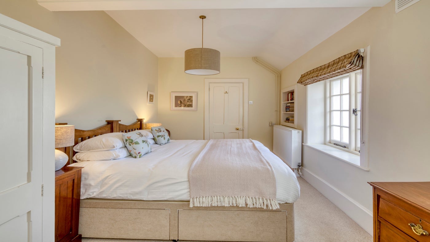 The double bedroom at Rumps, Port Quin, Cornwall