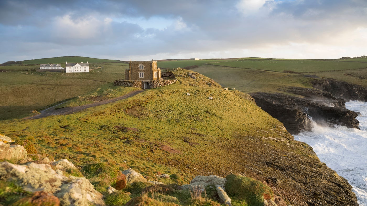 The area surrounding the Doyden House apartments, Port Issac, Cornwall 