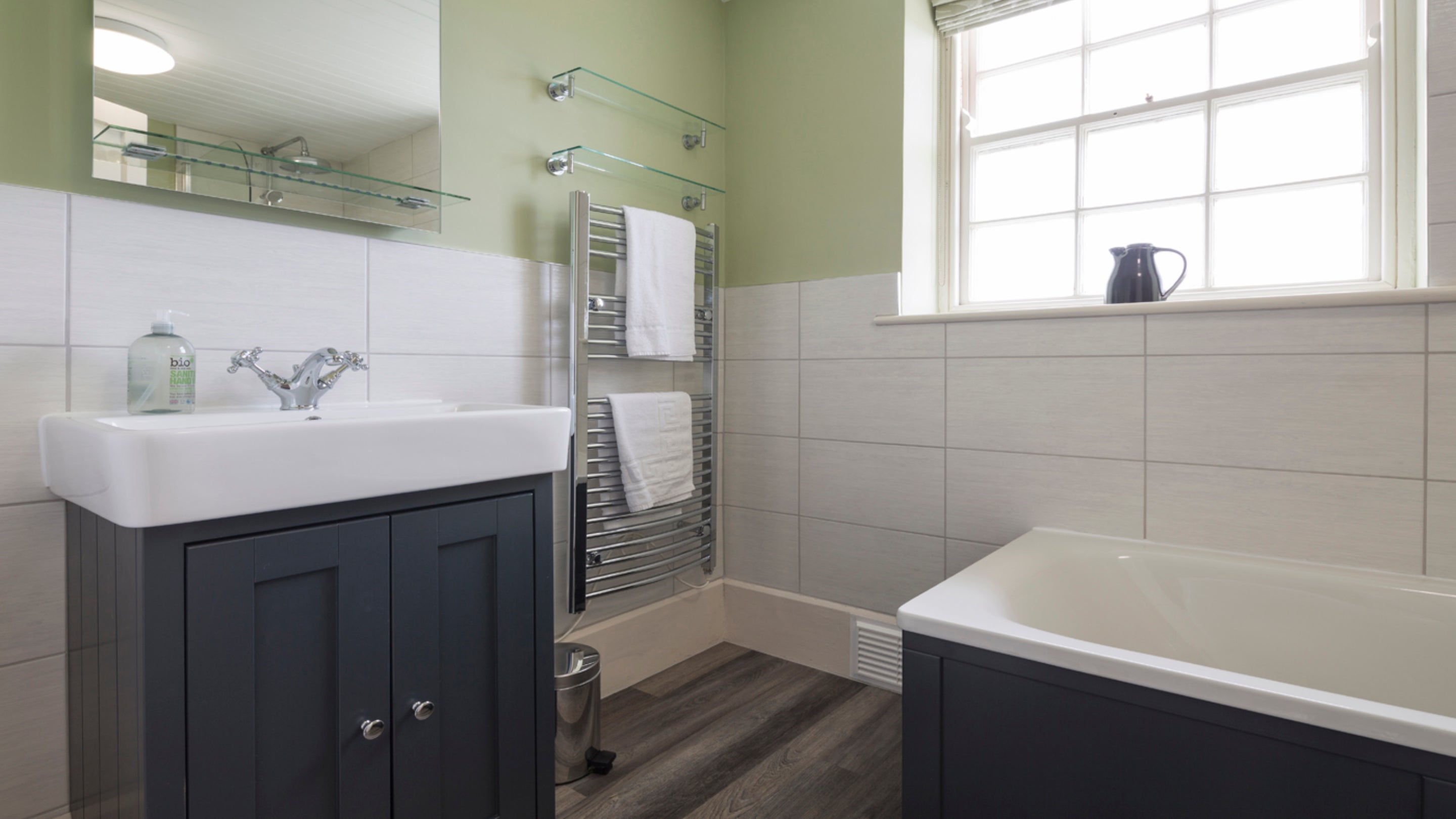 The bathroom at Rumps, Cornwall