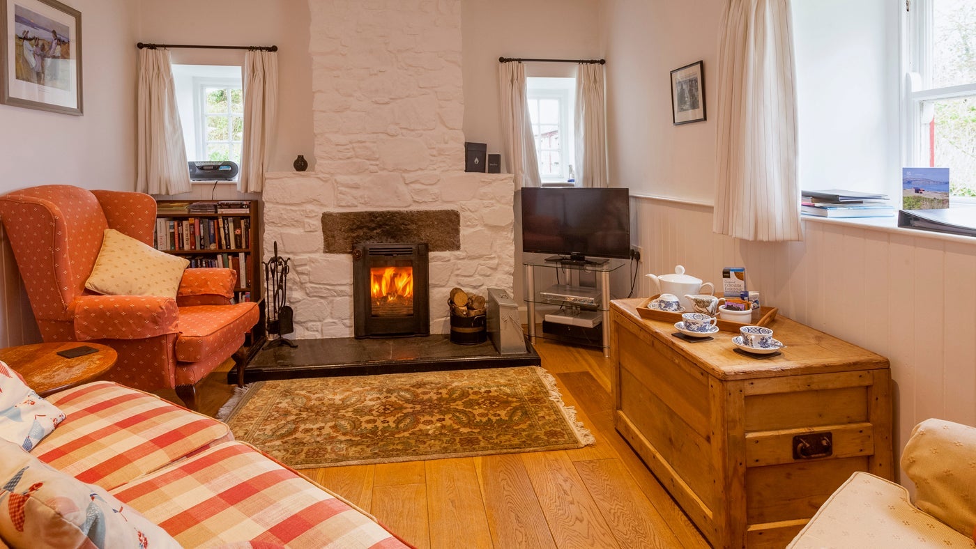 The sitting room at Serpentine, Helston, Cornwall