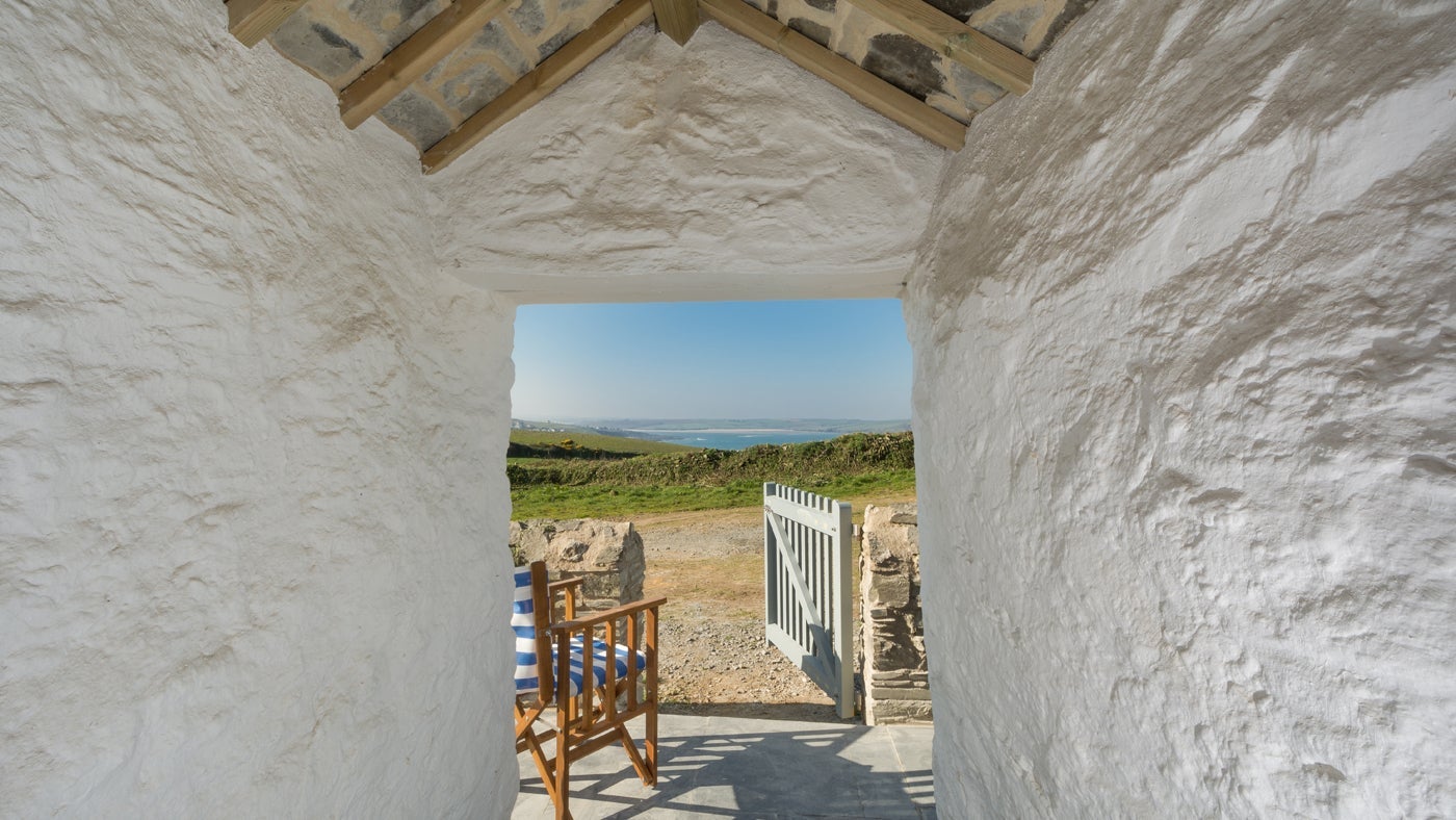 The entrance to Stepper View holiday cottage, Cornwall