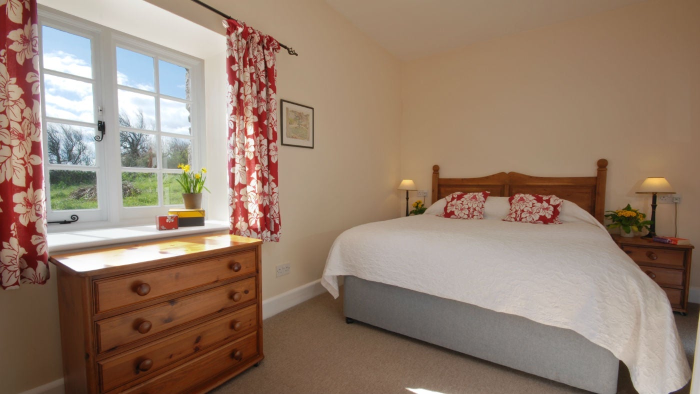The bedroom at Townplace, Cadgwith, Helston, Cornwall