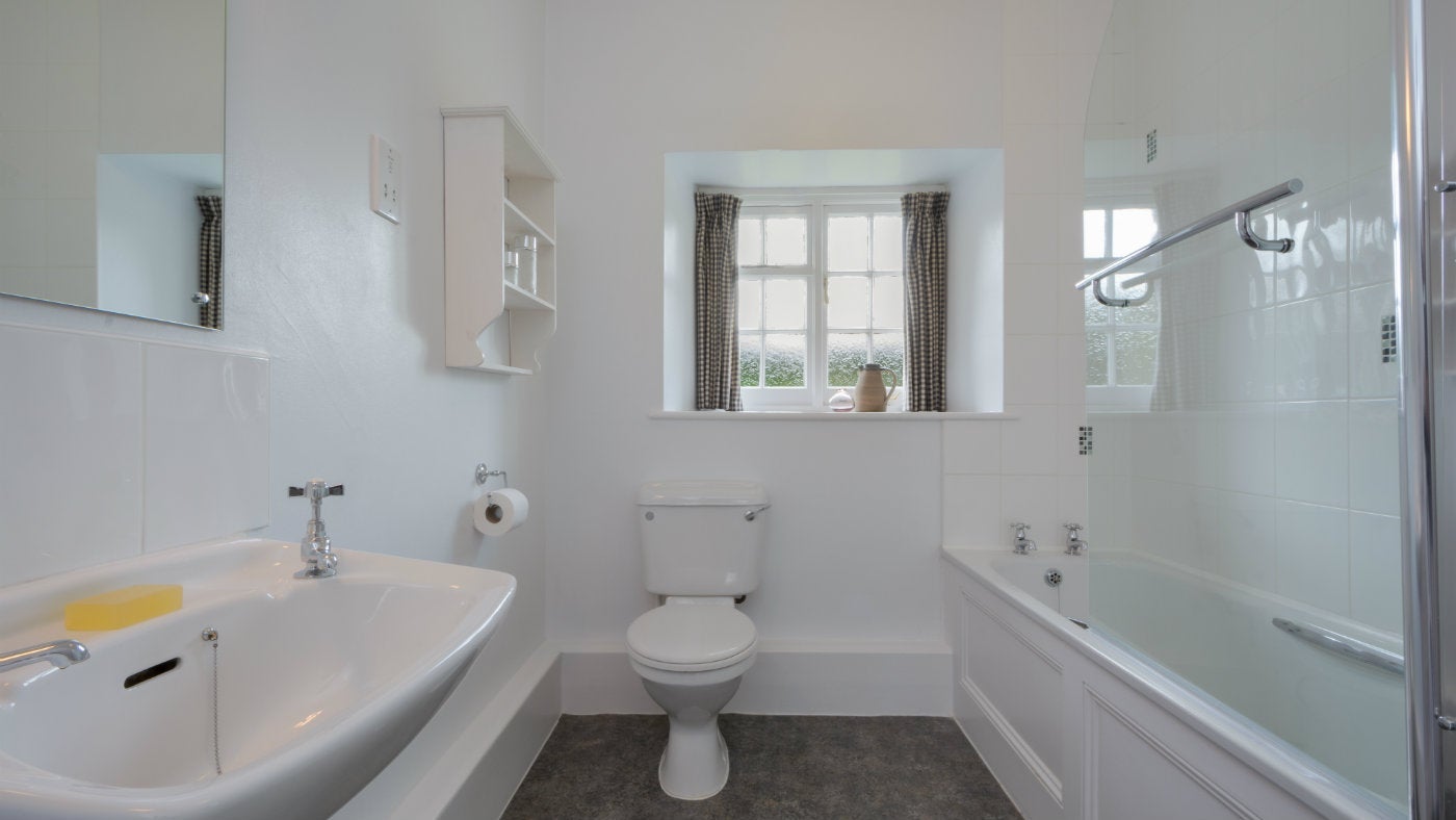 The bathroom at Townplace, Helston, Cornwall