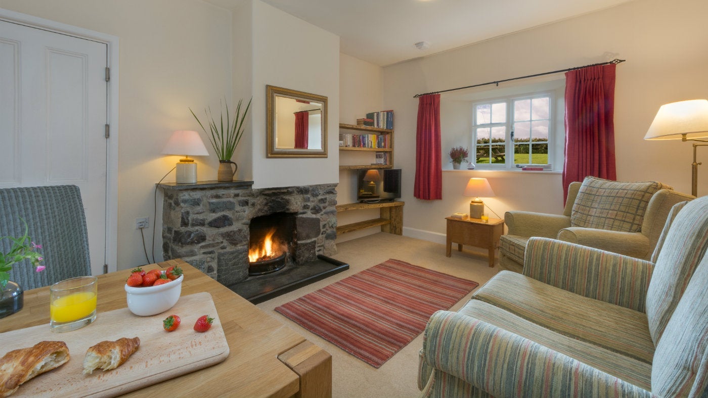 The sitting room at Townplace, Cadgwith, Helston, Cornwall