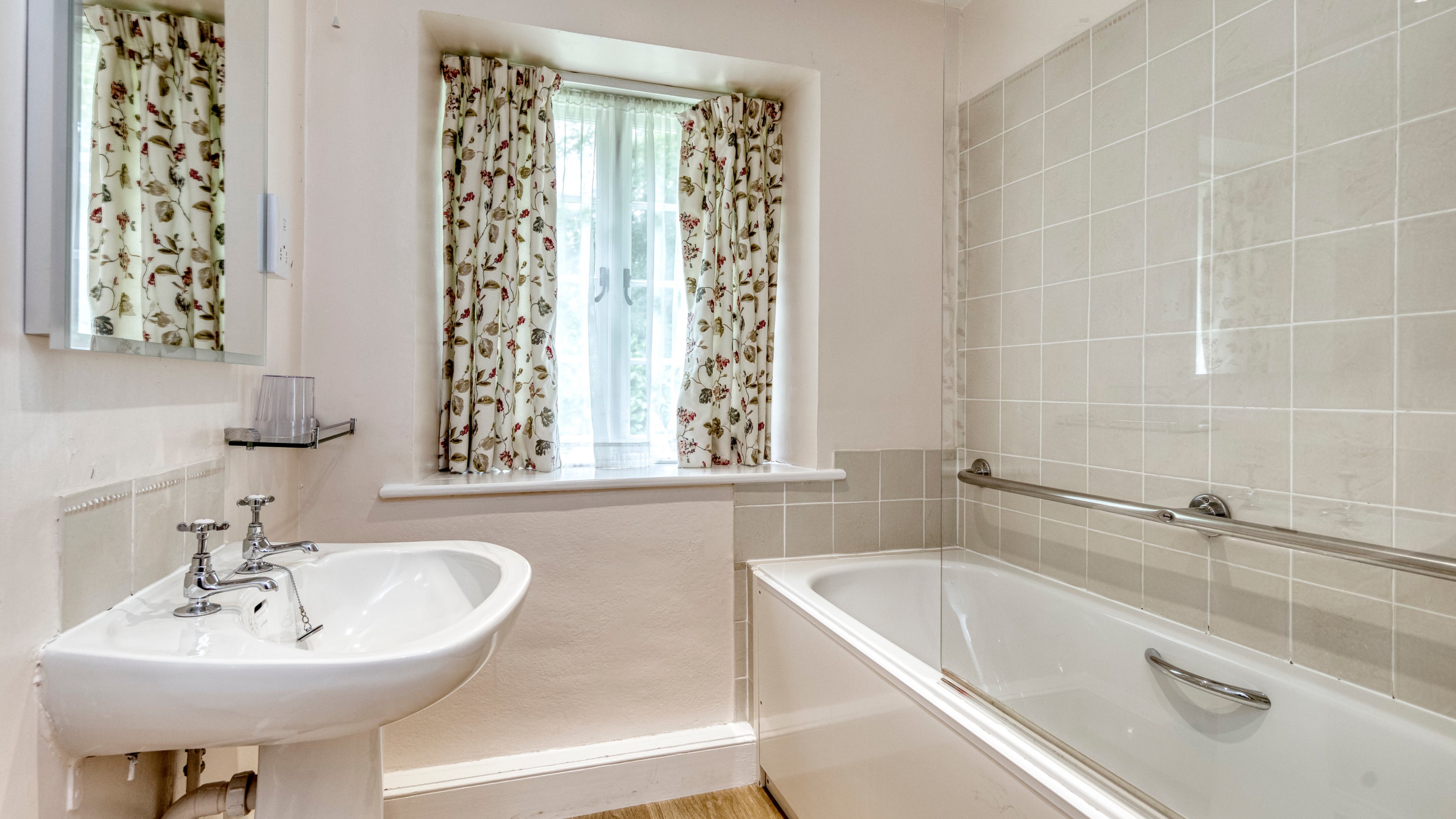 The bathroom at Old Lodge, Cornwall