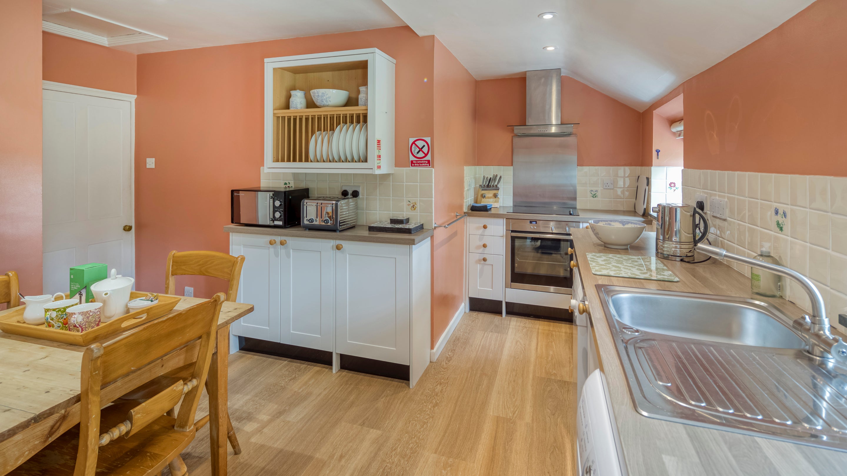 The kitchen at Old Lodge, Cornwall