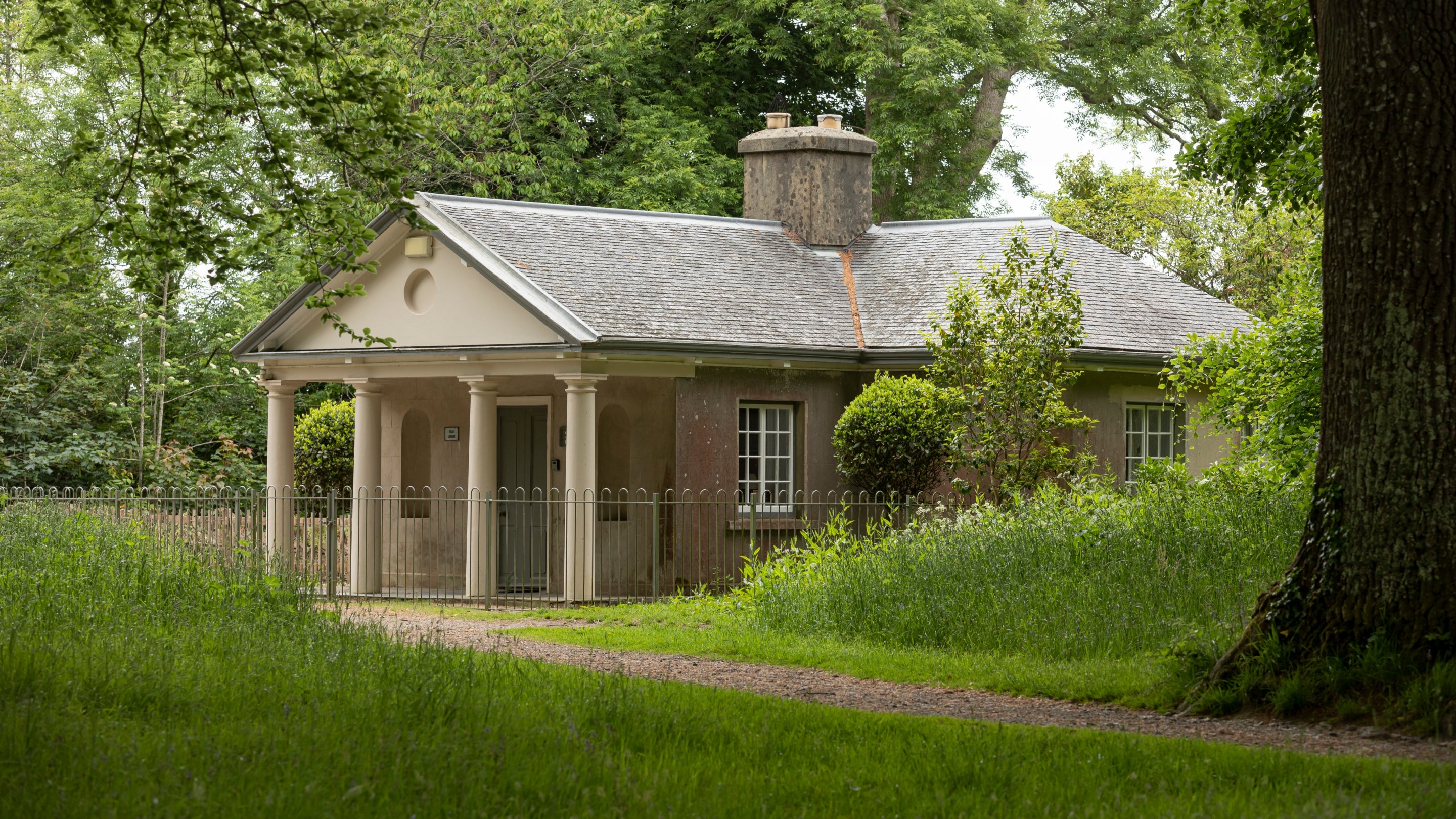 The exterior of Trelissick Old Lodge, Cornwall