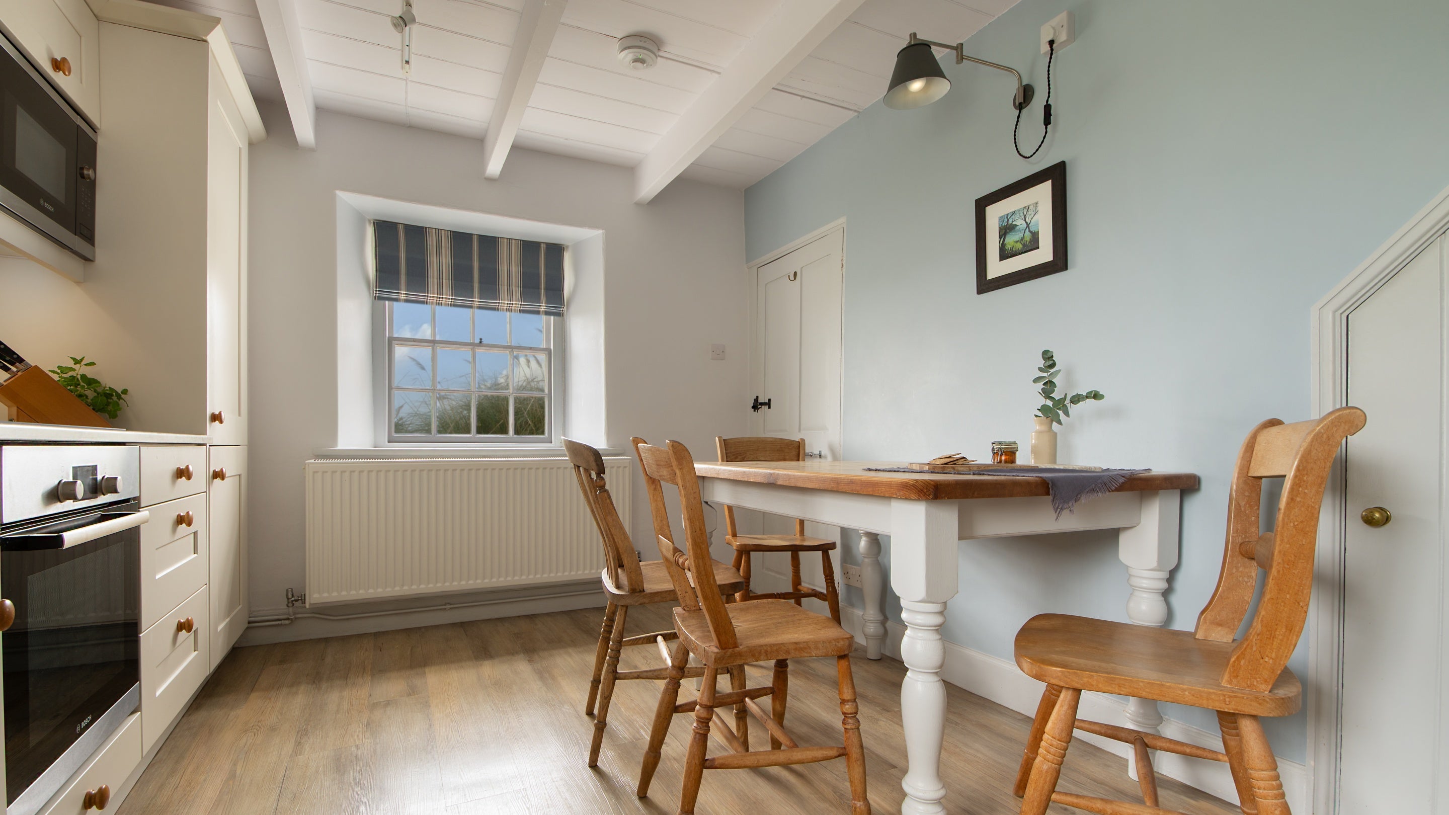 The kitchen-diner at Trescore, Cornwall