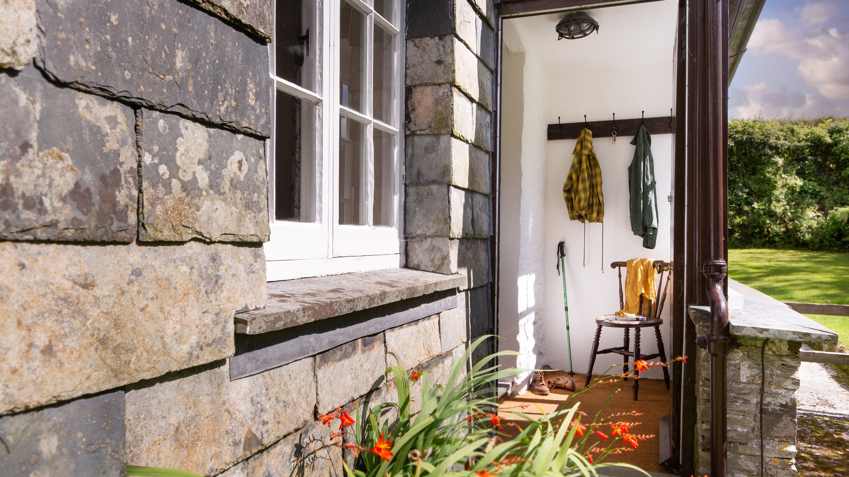 The entrance at Triggabrowne Cottage, Cornwall