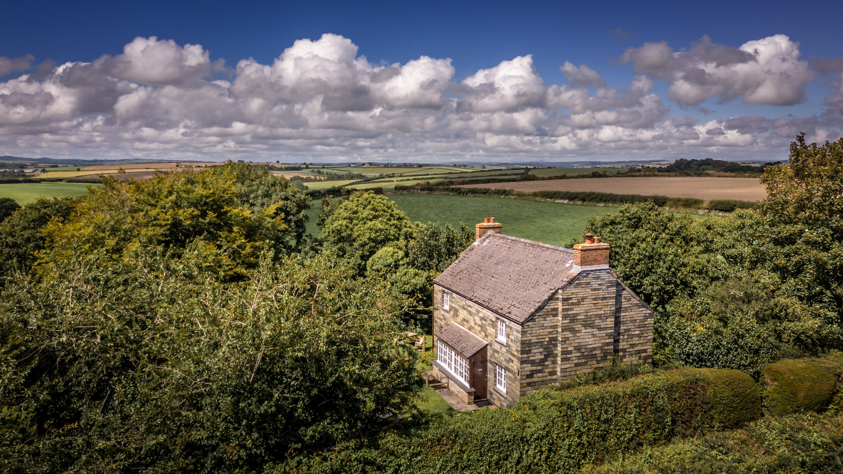 The area surrounding Triggabrowne and Triggabrowne Meadow Cottage, Cornwall